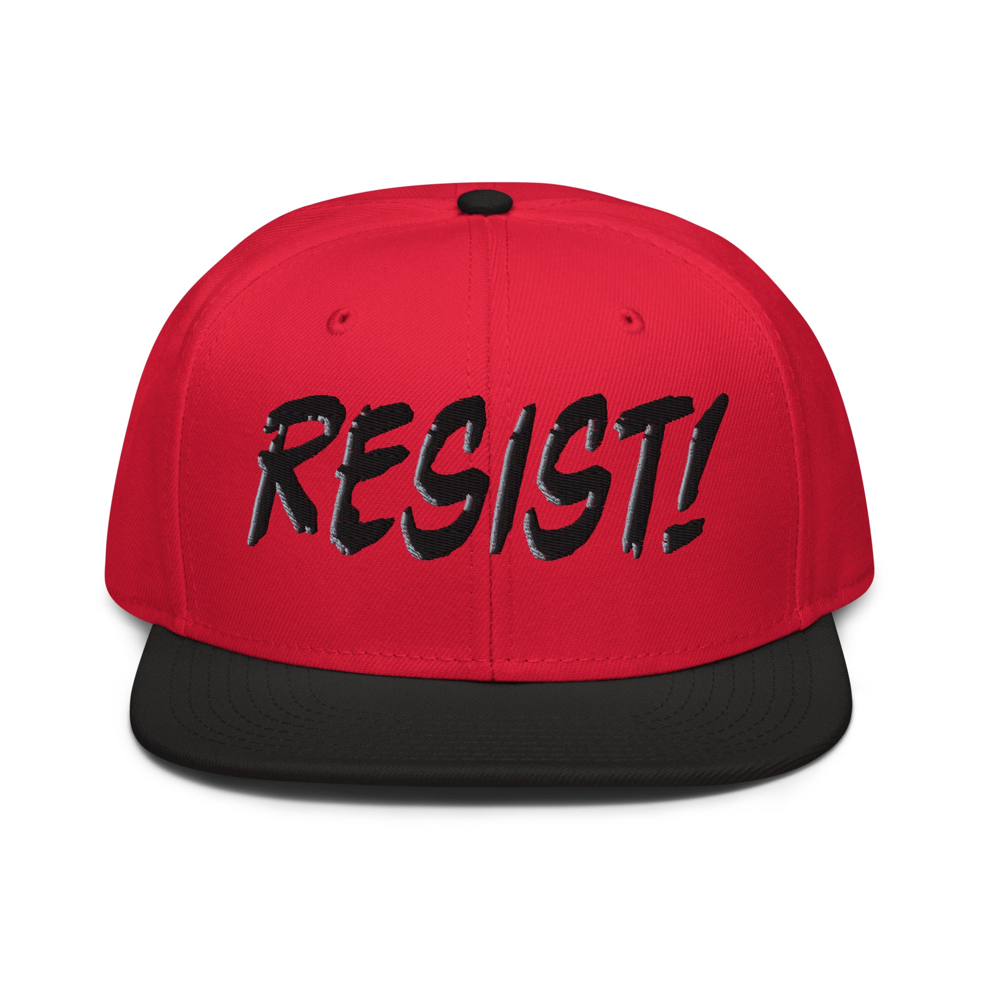 RESIST! SNAPBACK CAP/Black/Red/Red