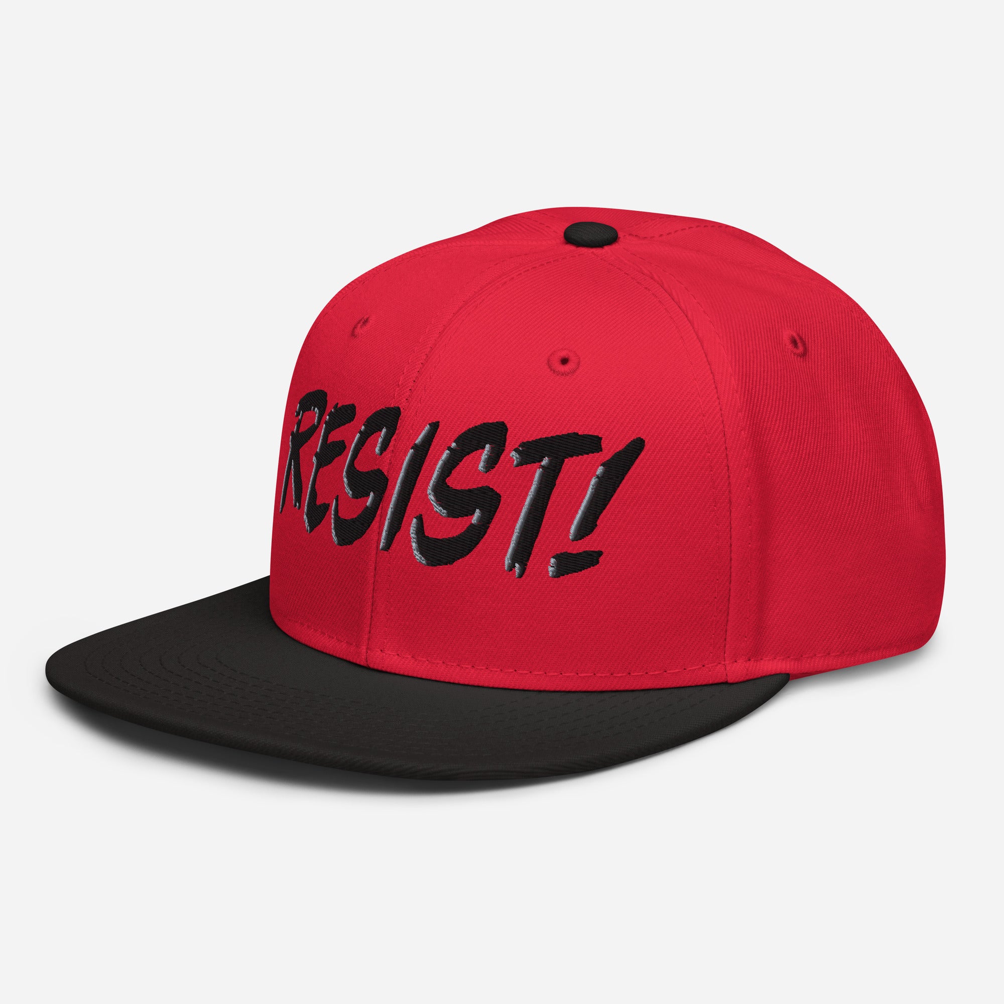 RESIST! SNAPBACK CAP/Black/Red/Red