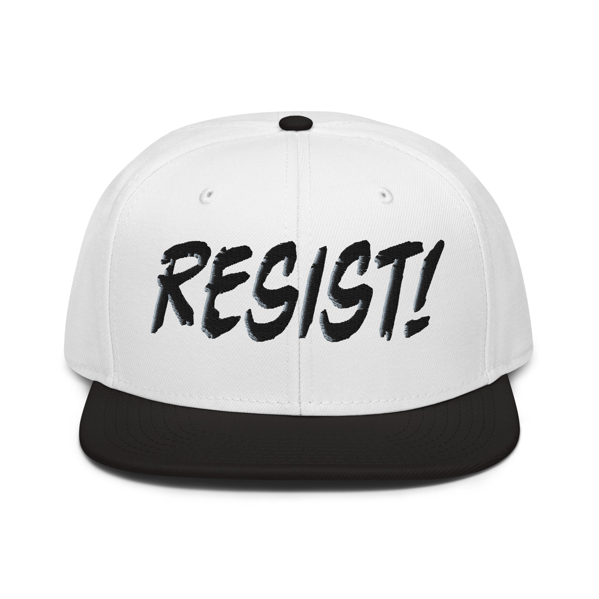 RESIST! SNAPBACK CAP/Black/White/White
