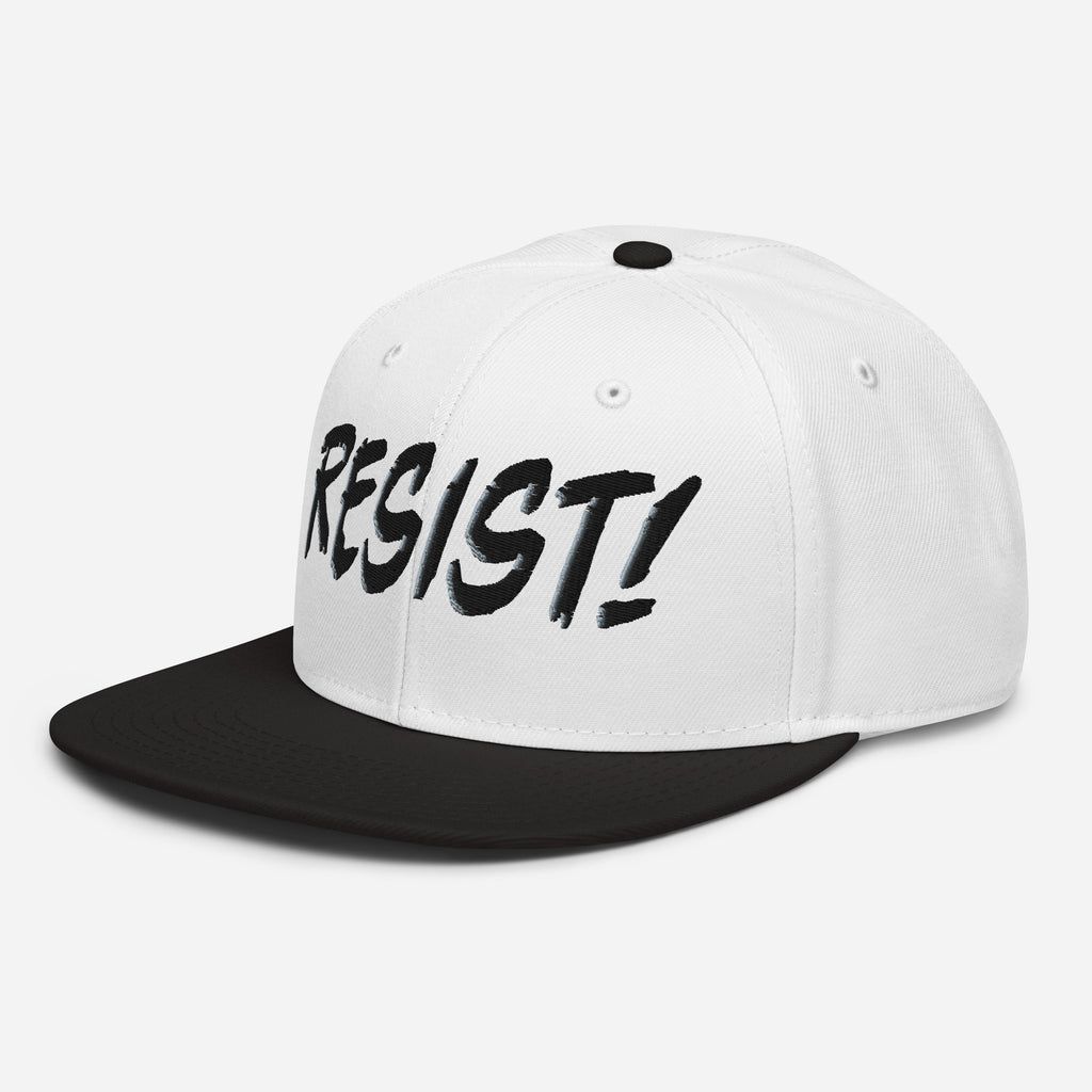 RESIST! SNAPBACK CAP/Black/White/White