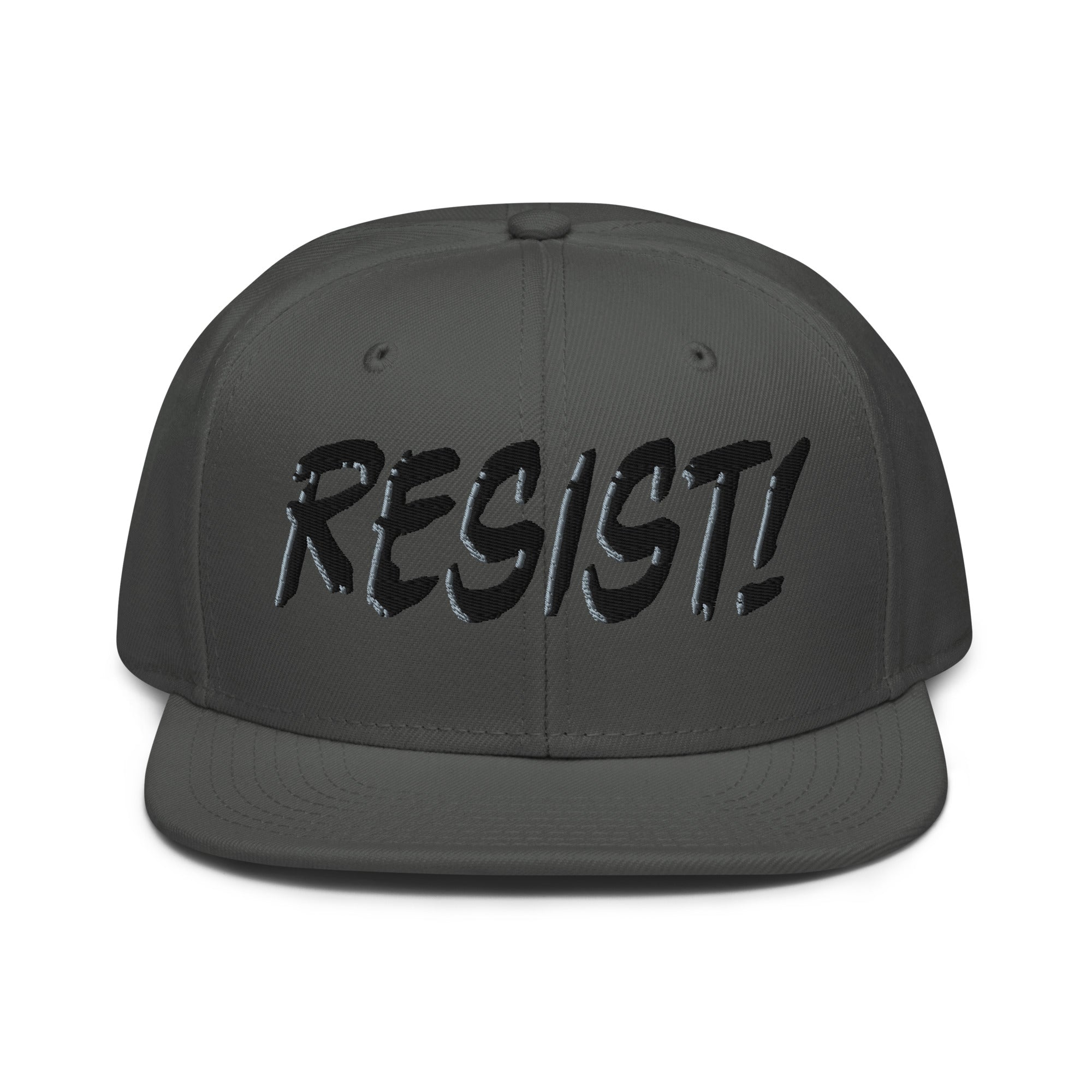 RESIST! SNAPBACK CAP/Charcoal gray