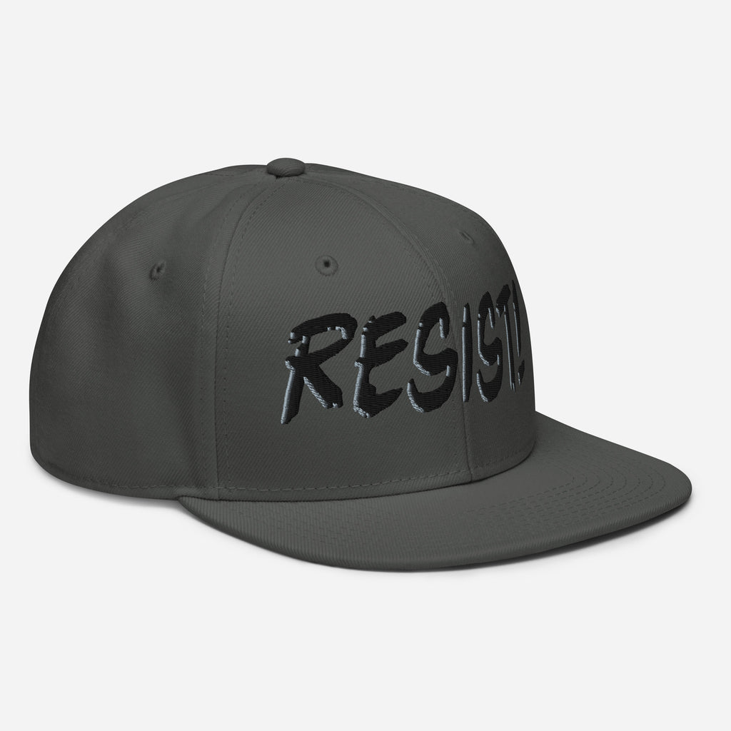 RESIST! SNAPBACK CAP/Charcoal gray