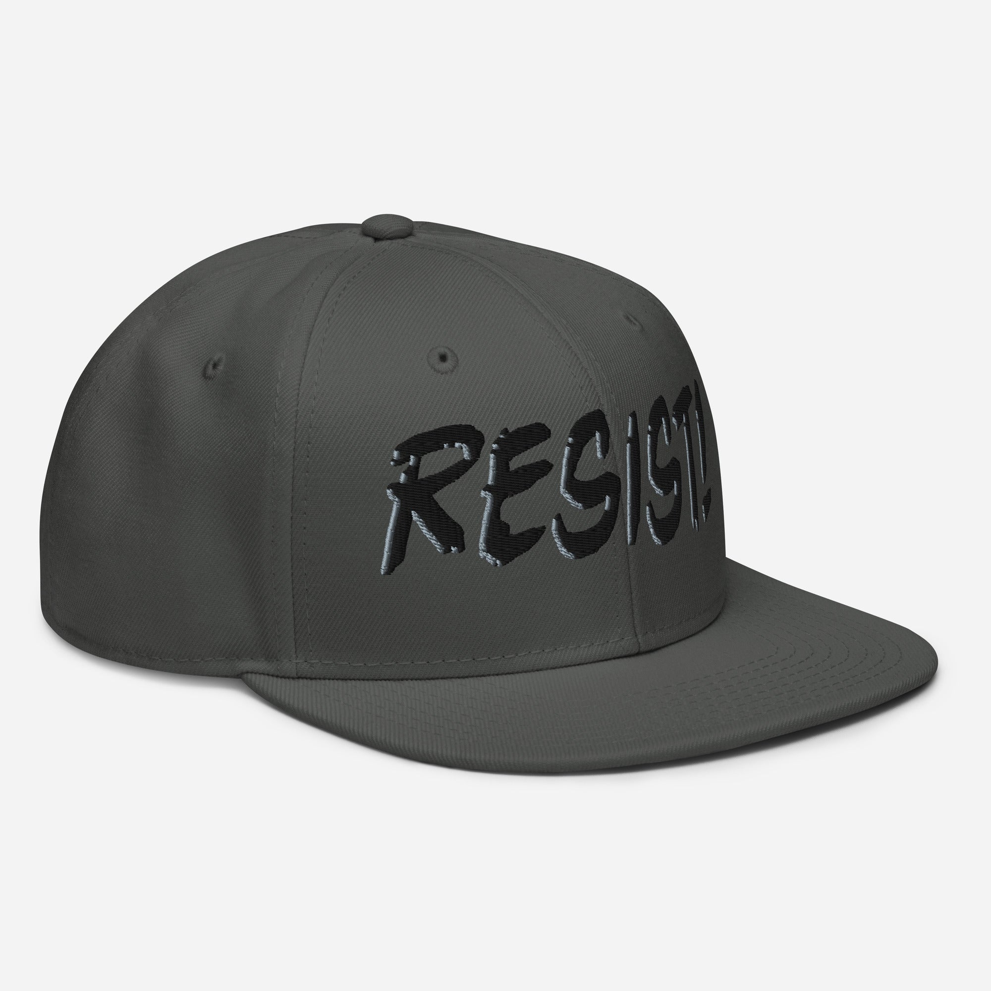 RESIST! SNAPBACK CAP/Charcoal gray