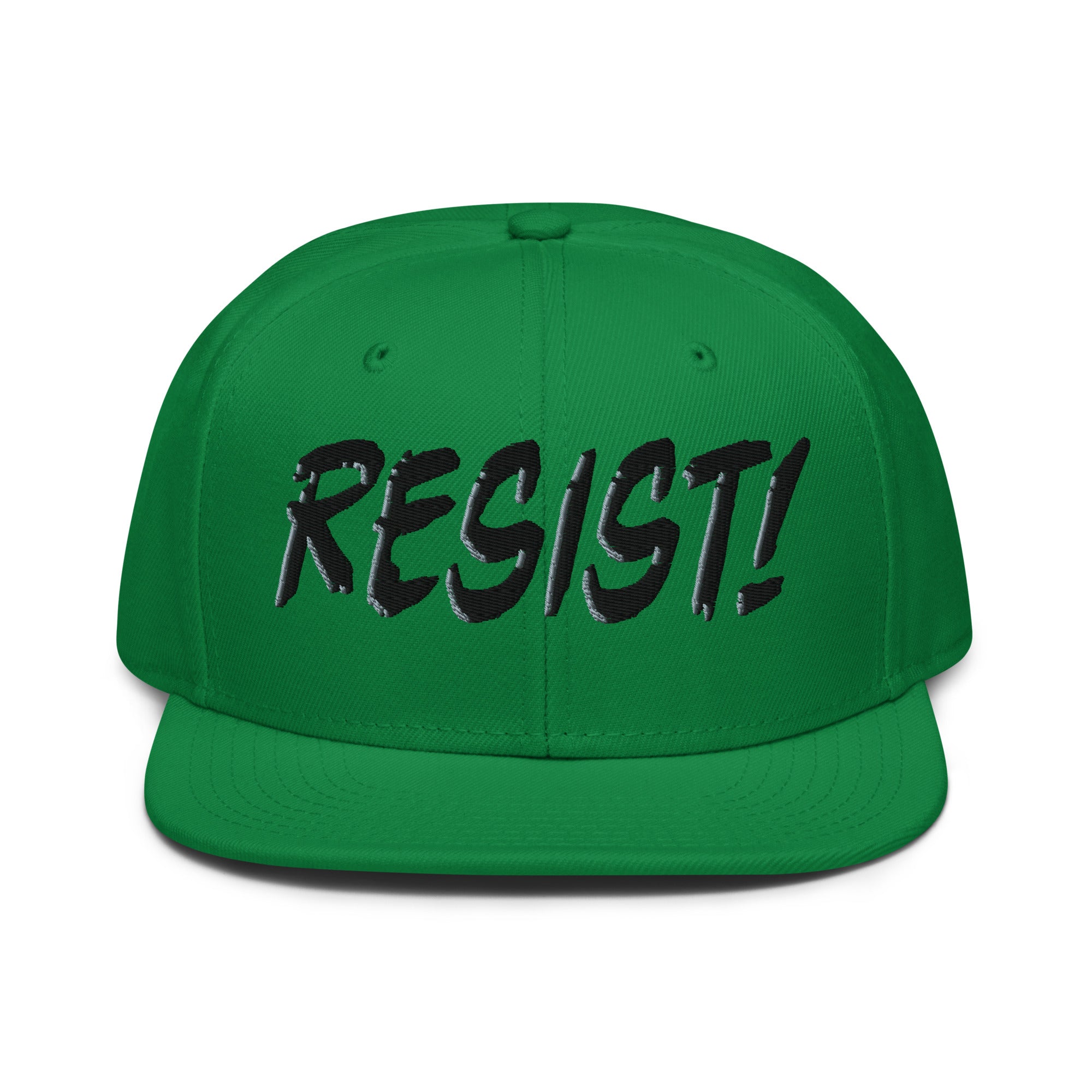 RESIST! SNAPBACK CAP/Kelly green