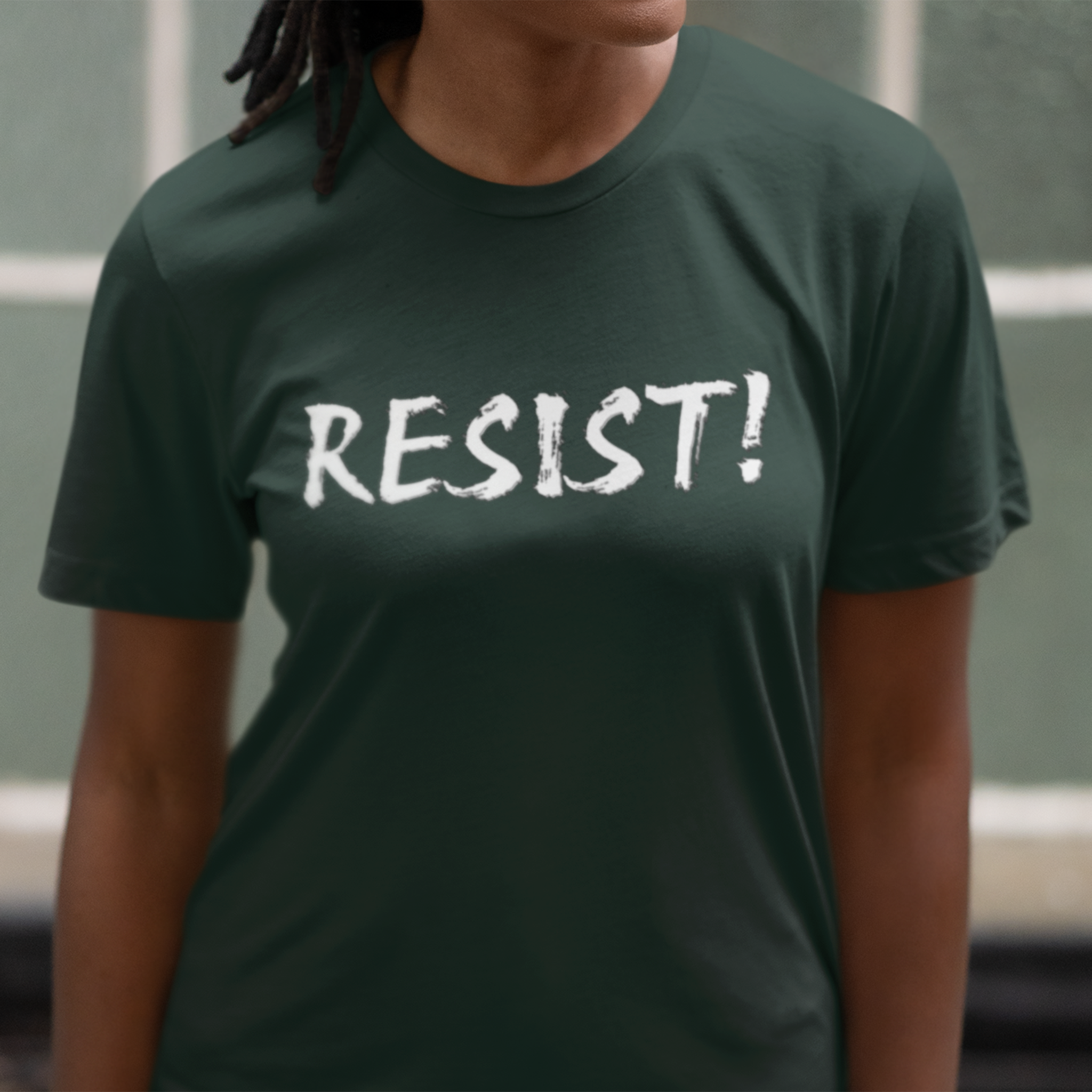 RESIST WHITE T-SHIRT/FOREST