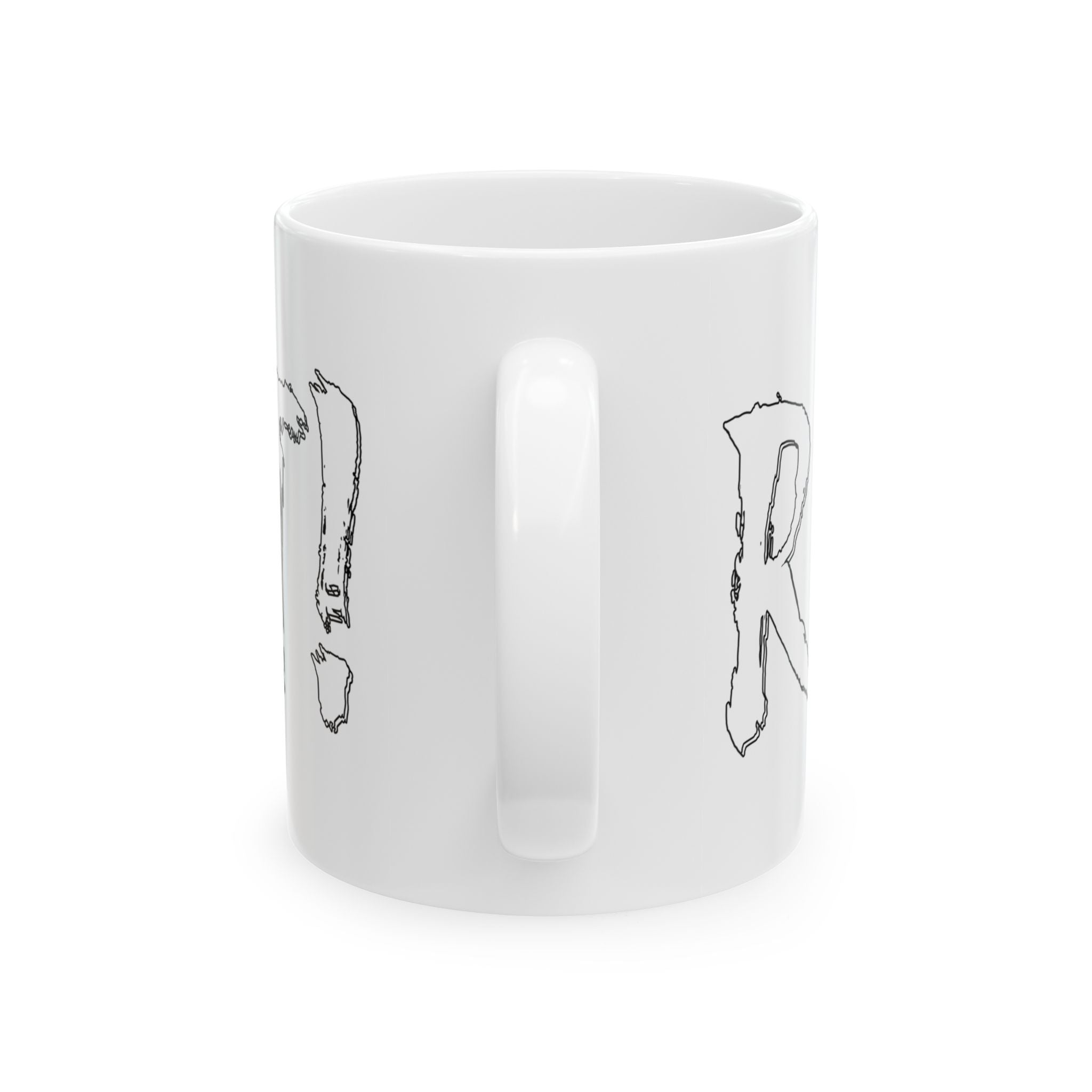 RESIST WHITE CERAMIC MUG/WHITE