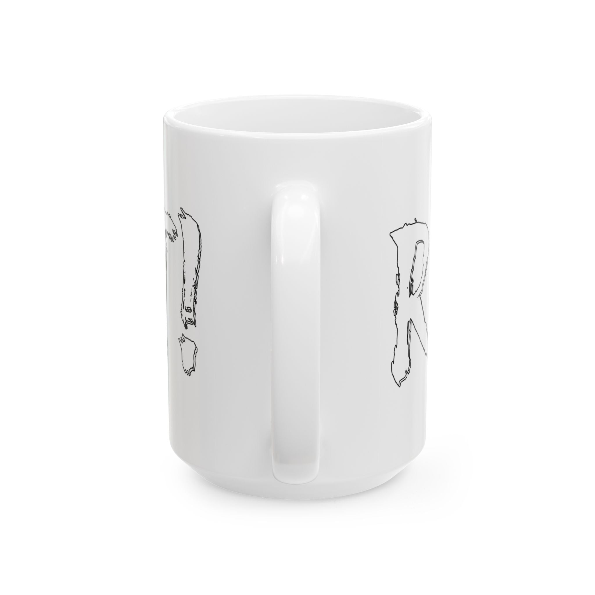 RESIST WHITE CERAMIC MUG/WHITE