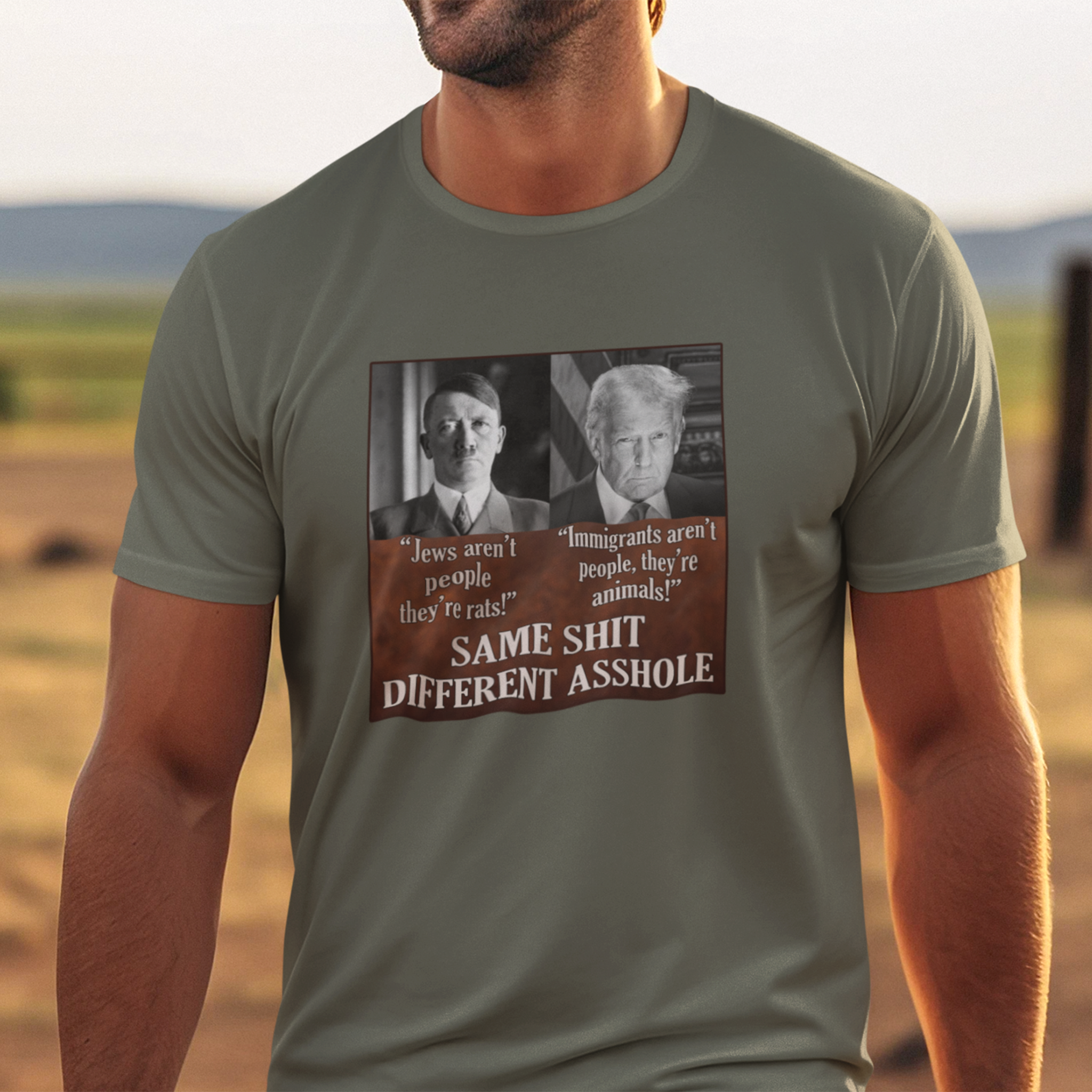 SAME SHIT T-SHIRT/ARMY