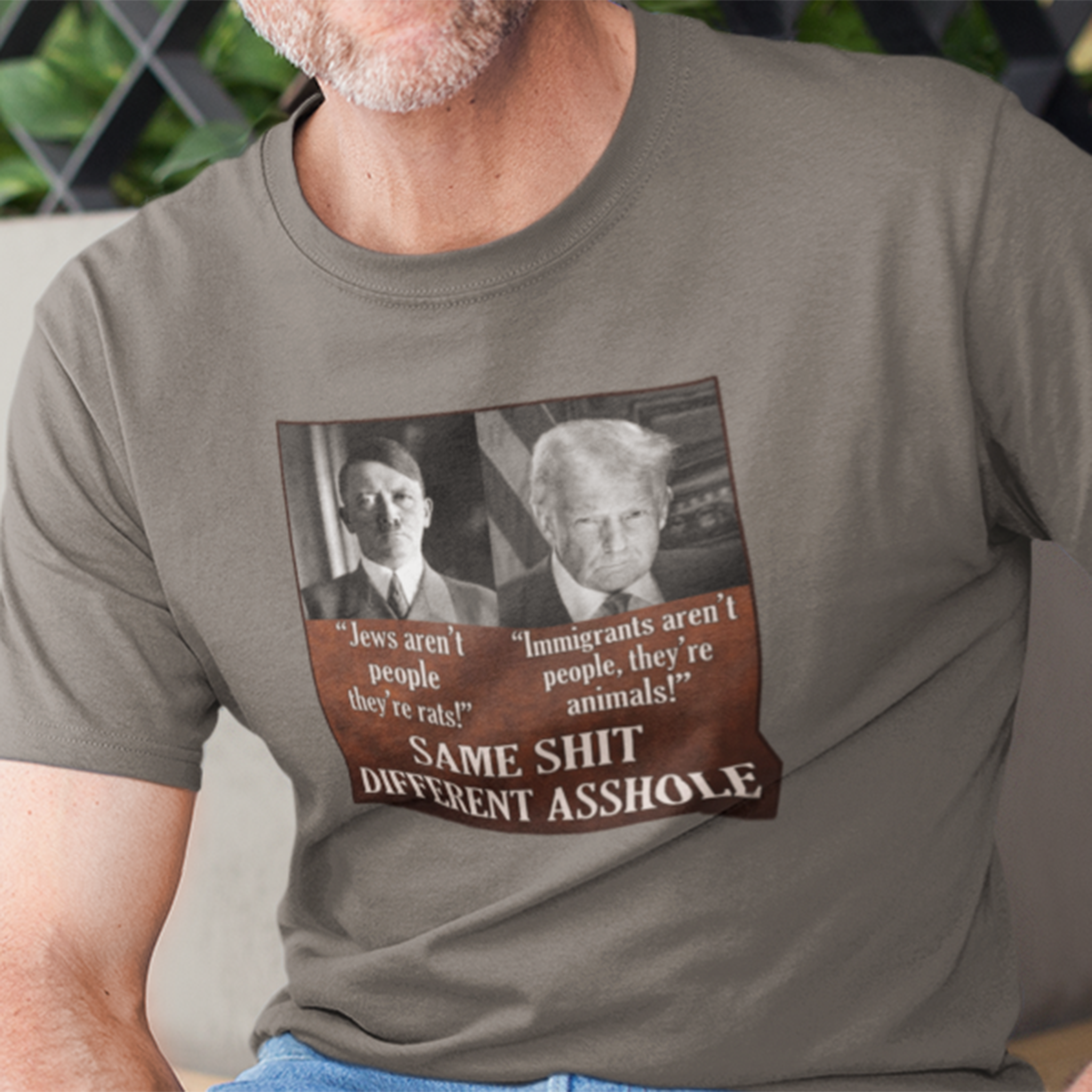 SAME SHIT T-SHIRT/DEEP HEATHER