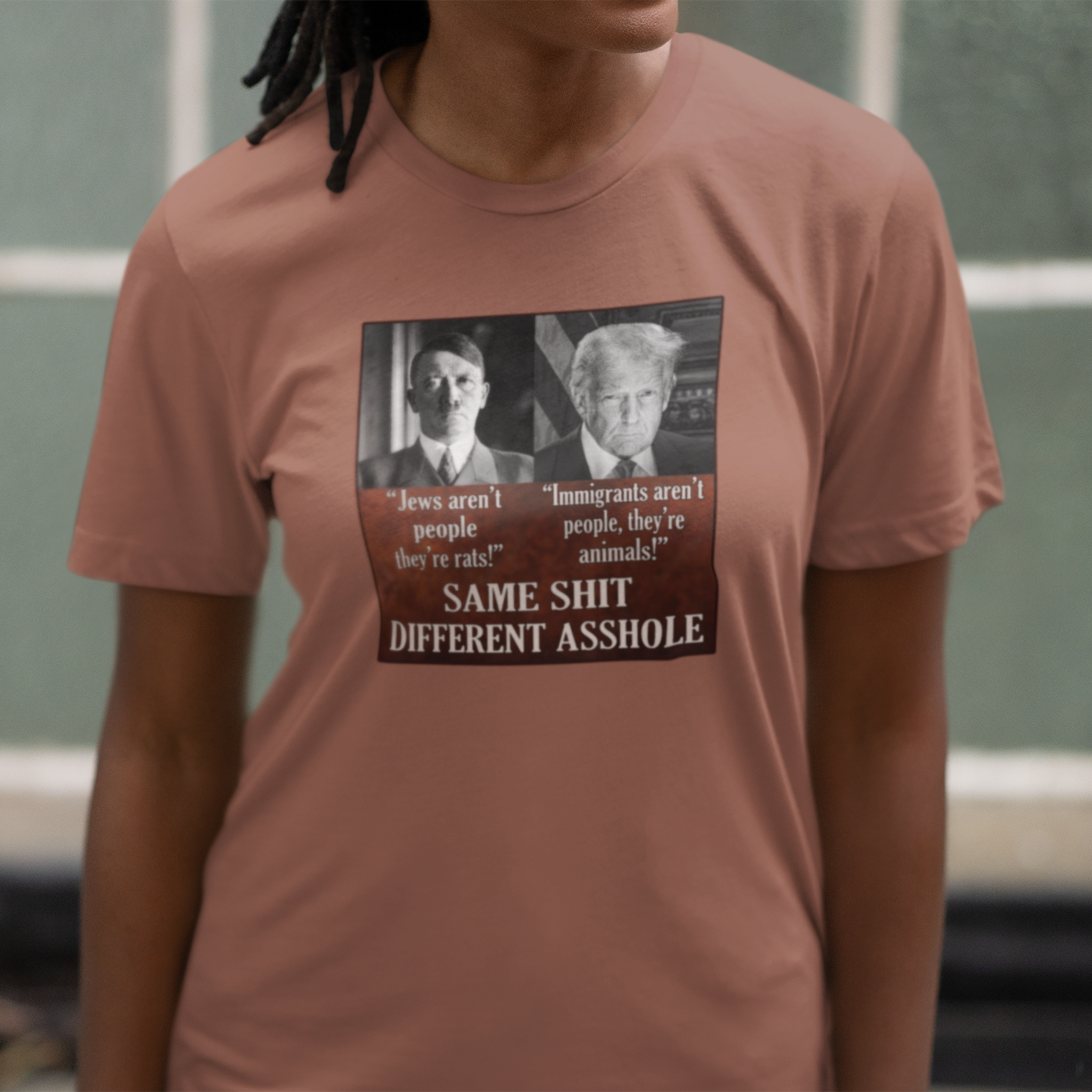 SAME SHIT T-SHIRT/HEATHER CLAY