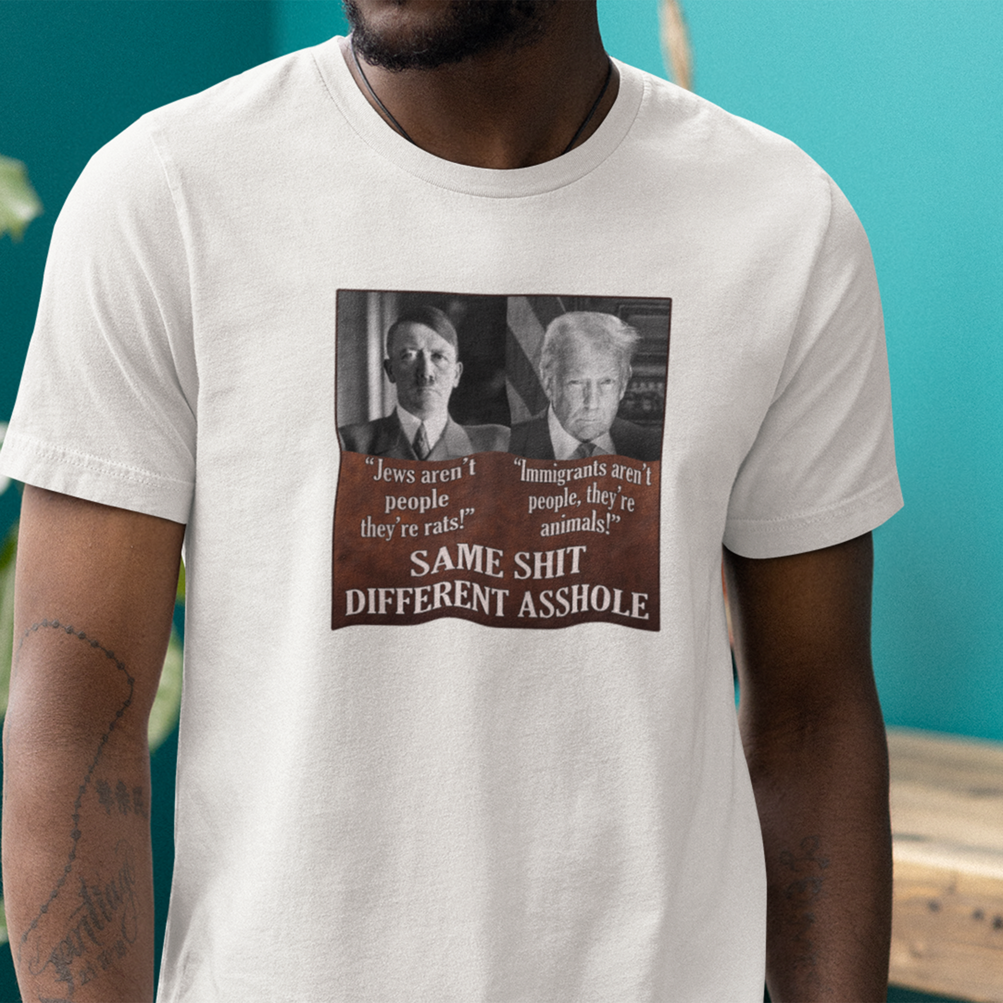 SAME SHIT T-SHIRT/WHITE