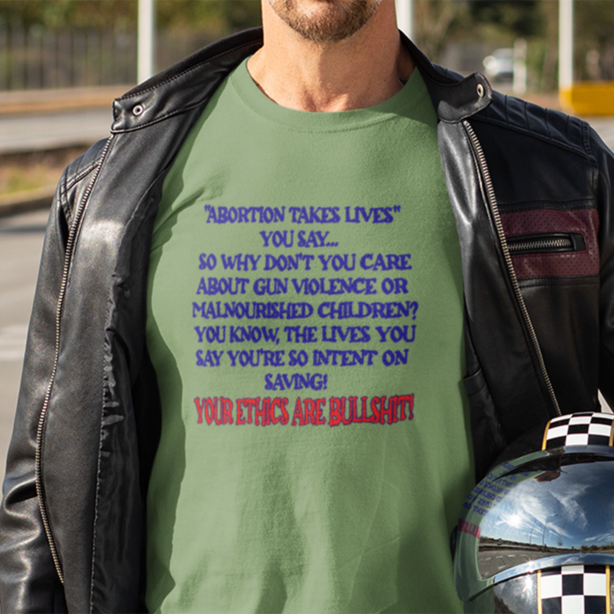 SAVING LIVES T-SHIRT/LEAF