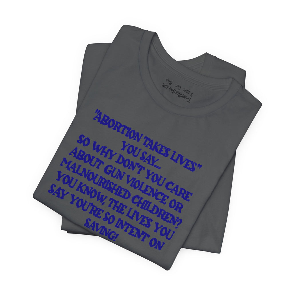 SAVING LIVES T-SHIRT/ASPHALT