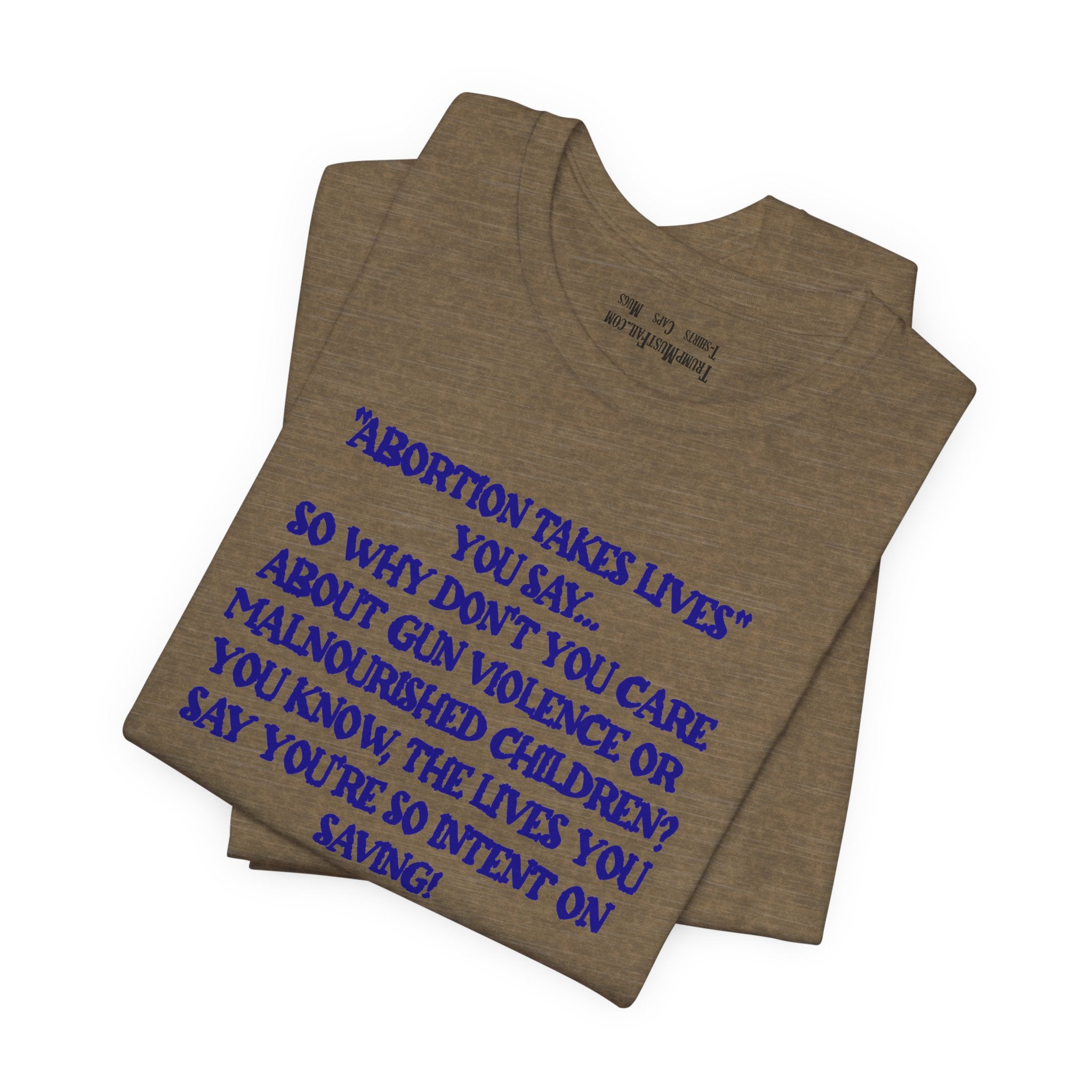 SAVING LIVES T-SHIRT/HEATHER OLIVE