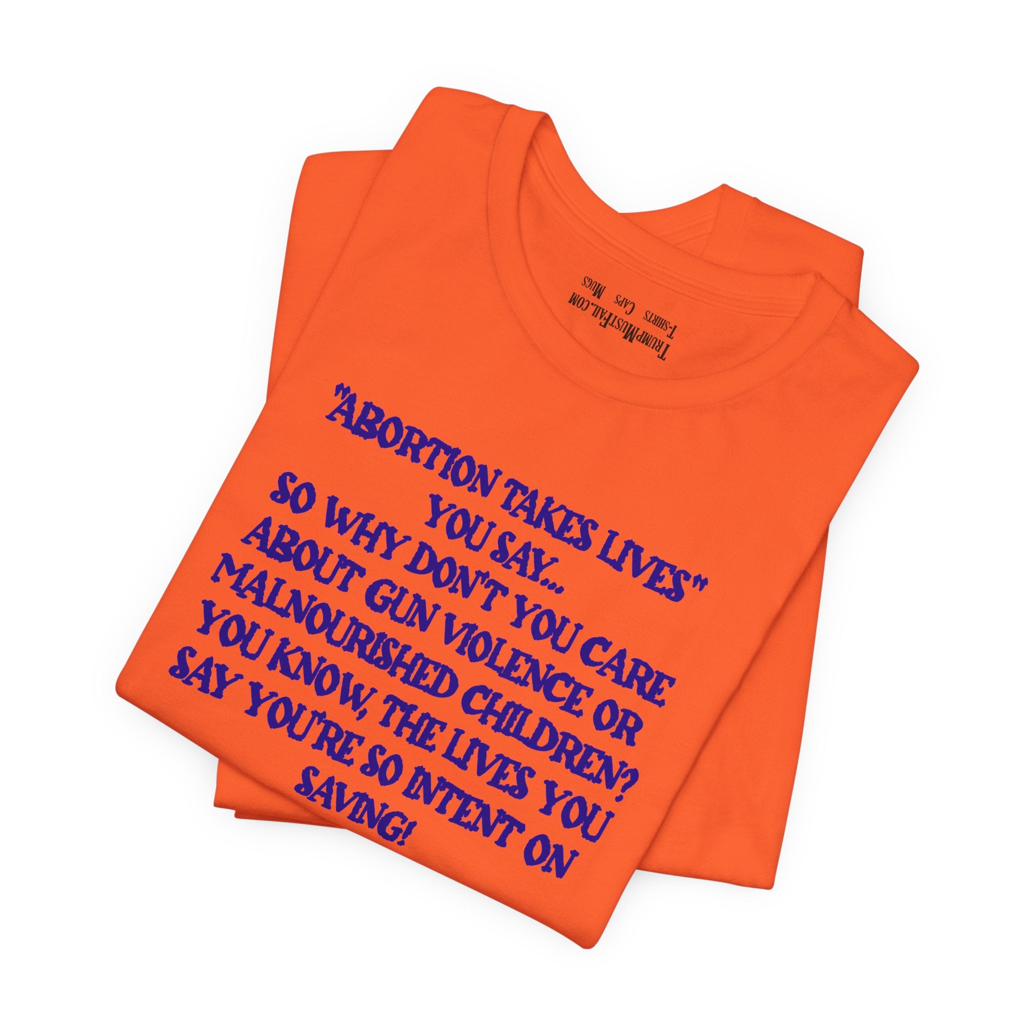 SAVING LIVES T-SHIRT/ORANGE