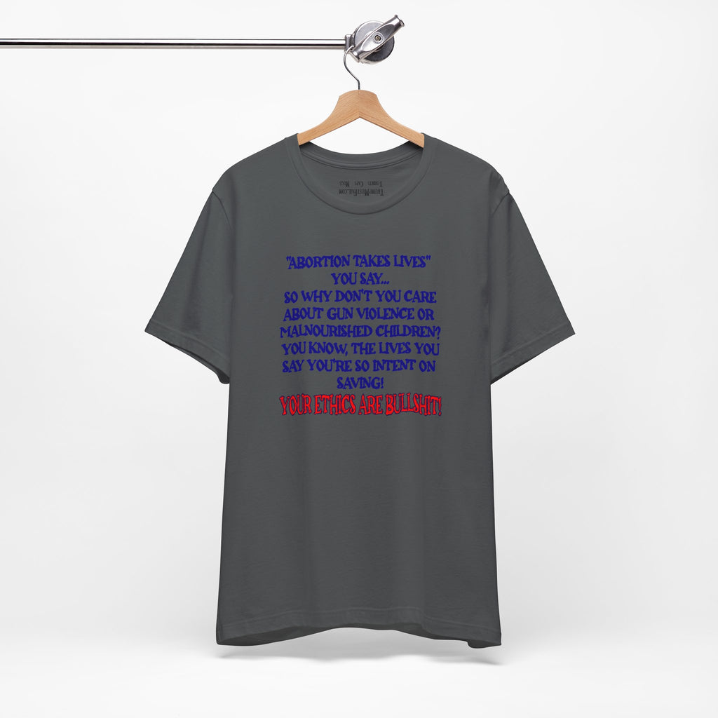SAVING LIVES T-SHIRT/ASPHALT