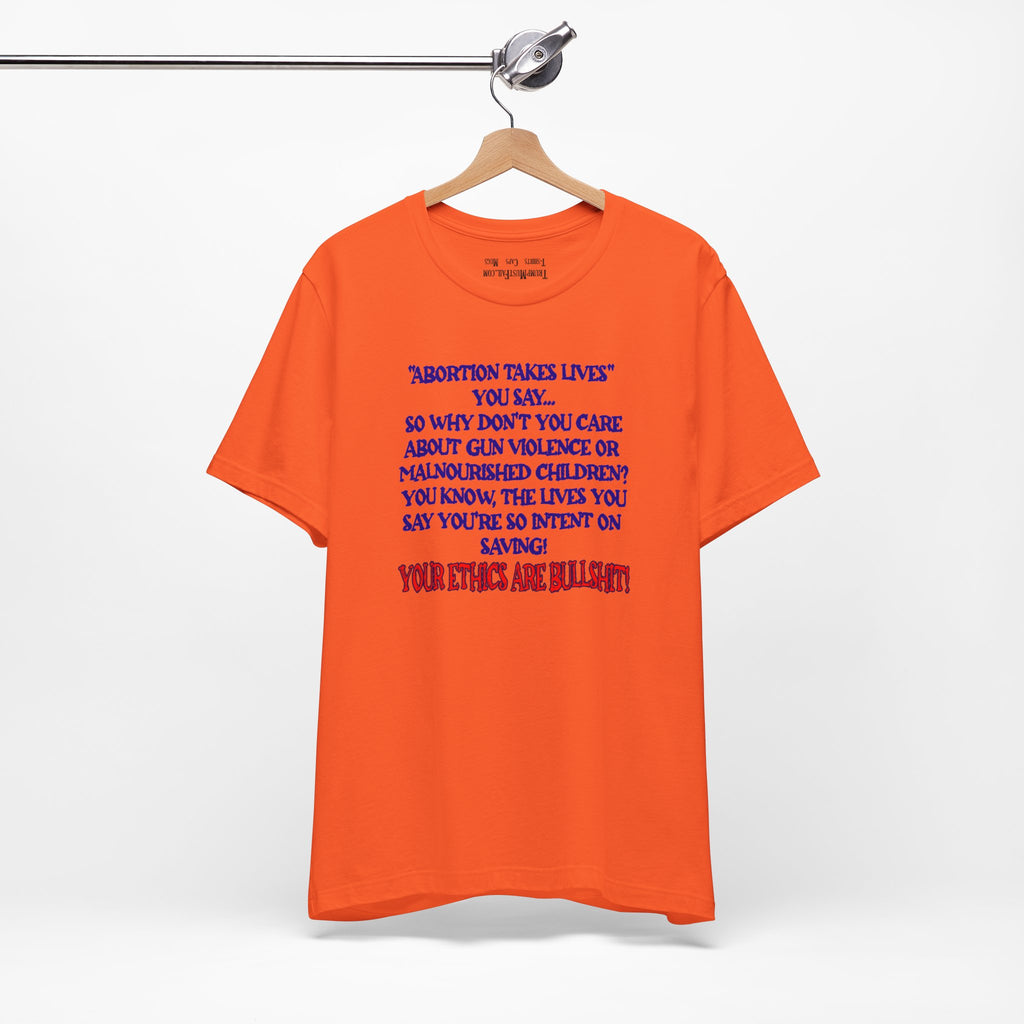 SAVING LIVES T-SHIRT/ORANGE
