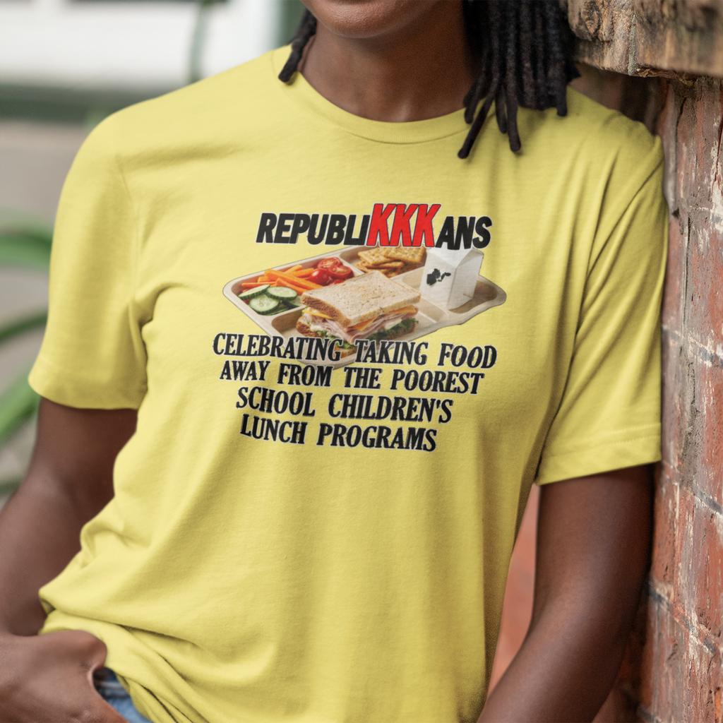 SCHOOL LUNCH T-SHIRT/YELLOW