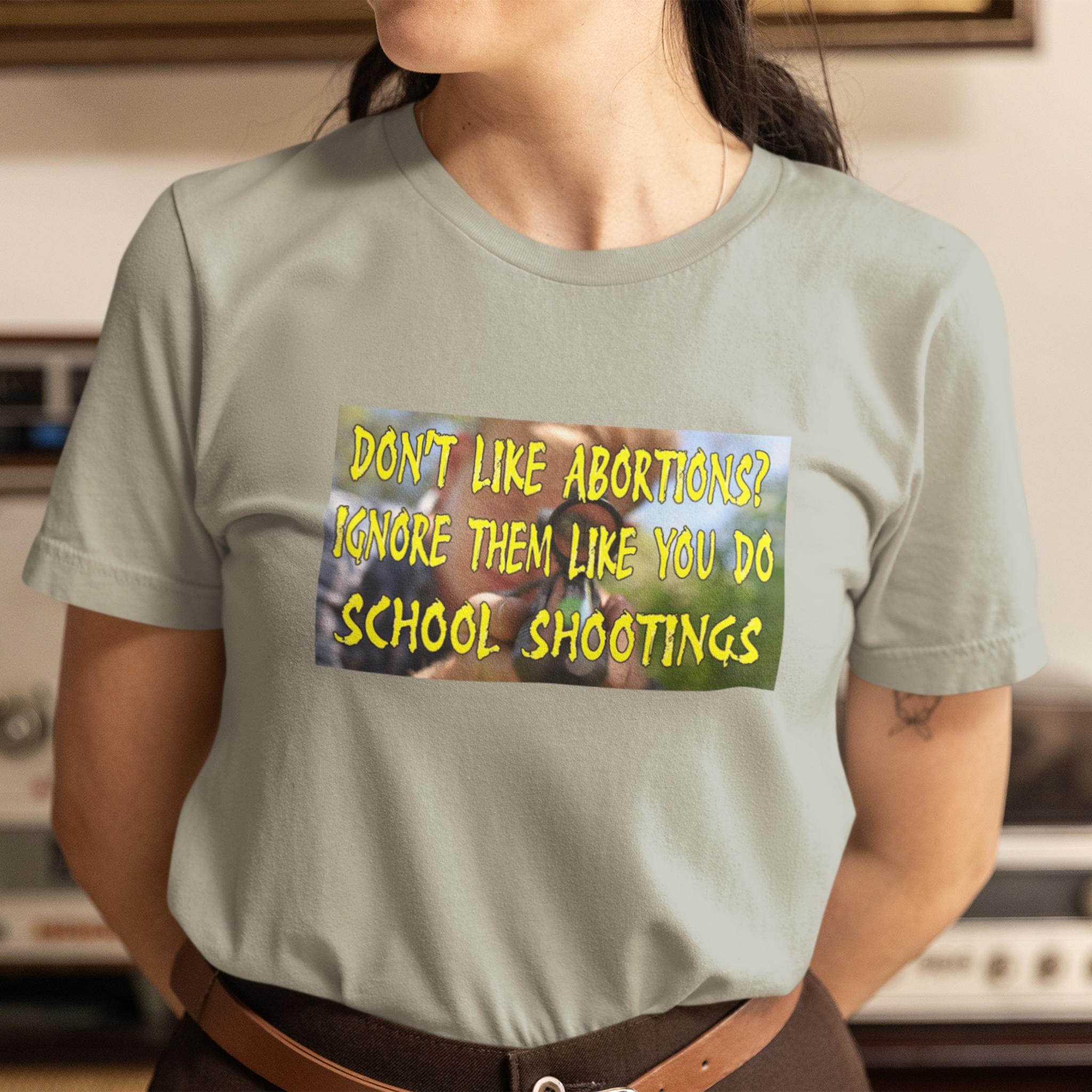 SCHOOL SHOOTINGS T-SHIRT/ATHLETIC HEATHER