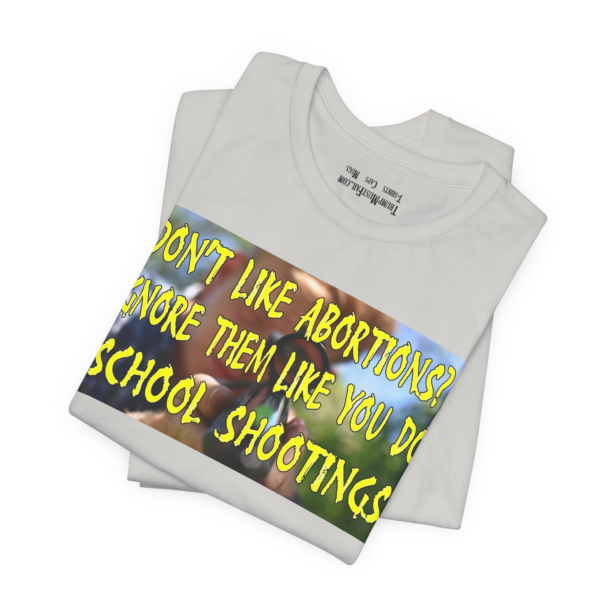 SCHOOL SHOOTINGS T-SHIRT/SILVER