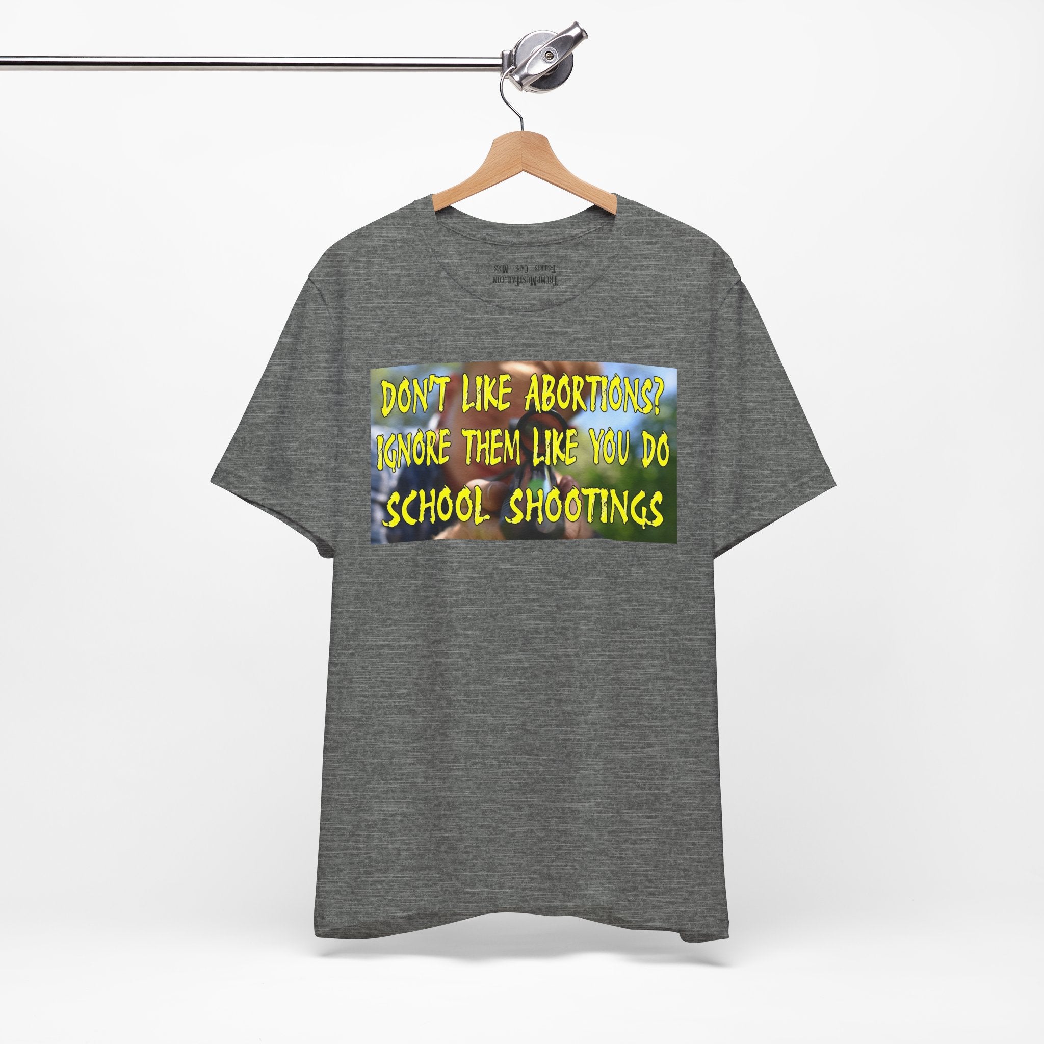 SCHOOL SHOOTINGS T-SHIRT/DEEP HEATHER