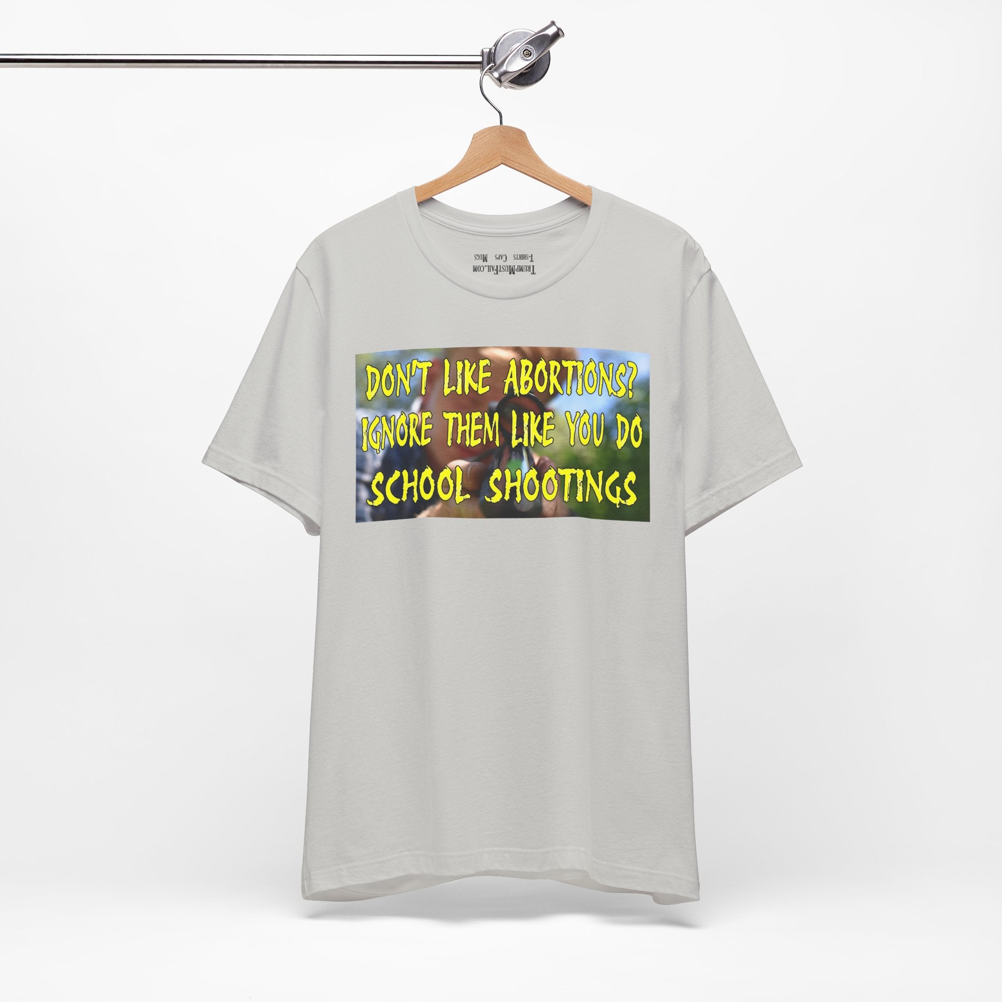 SCHOOL SHOOTINGS T-SHIRT/SILVER
