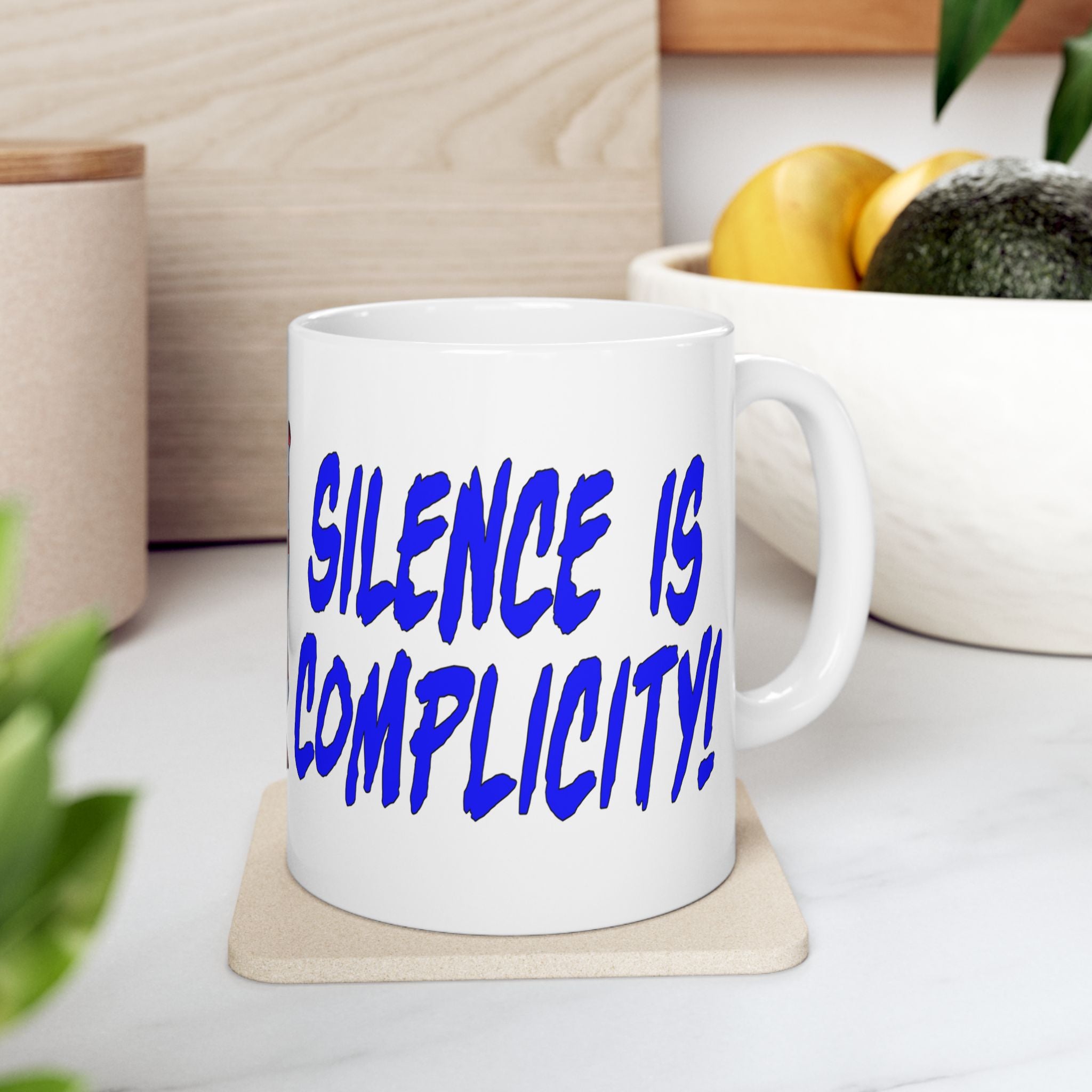 SIGNAL OF DISTRESS CERAMIC MUG/WHITE