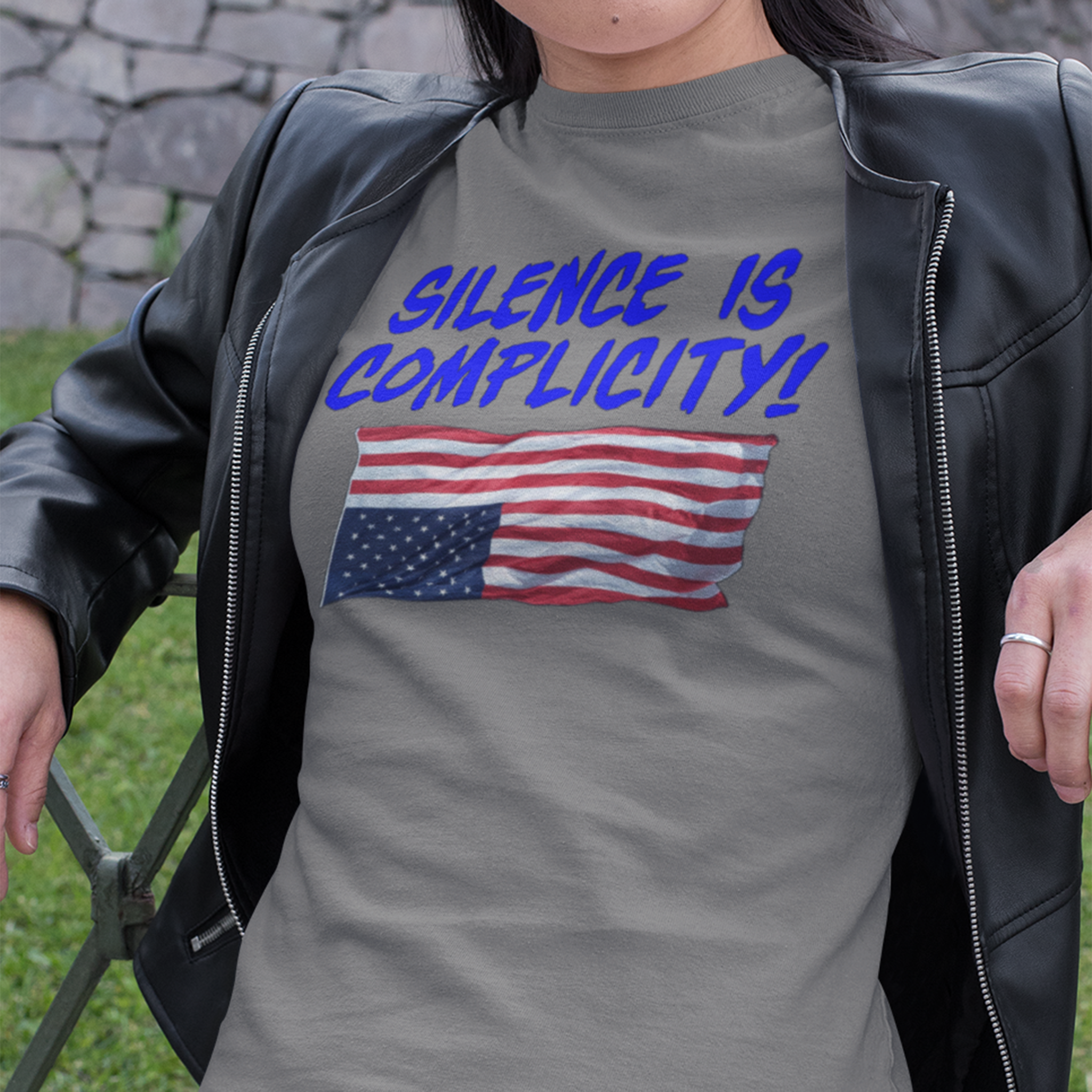 SILENCE IS COMPLICITY T-SHIRT/DEEP HEATHER