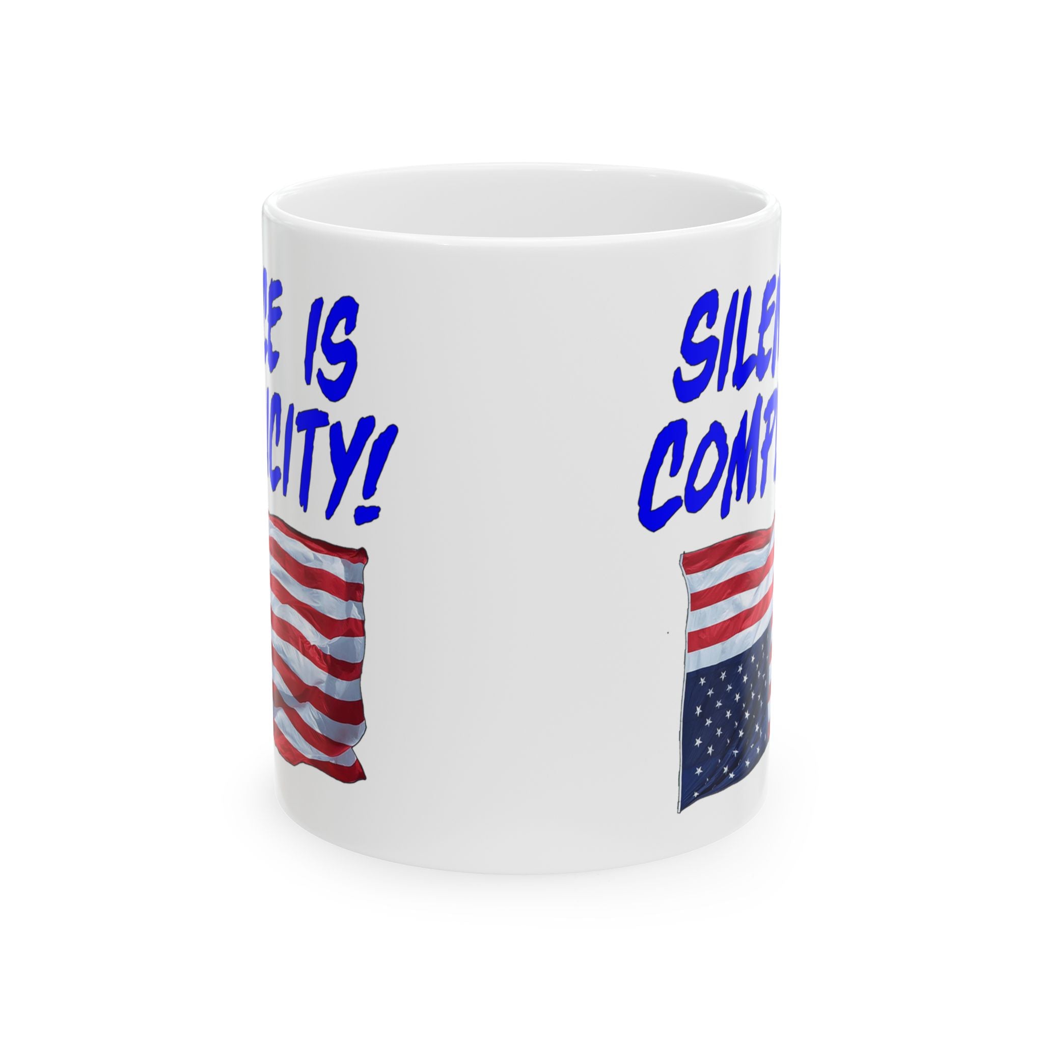 SILENCE IS COMPLICITY CERAMIC MUG/WHITE