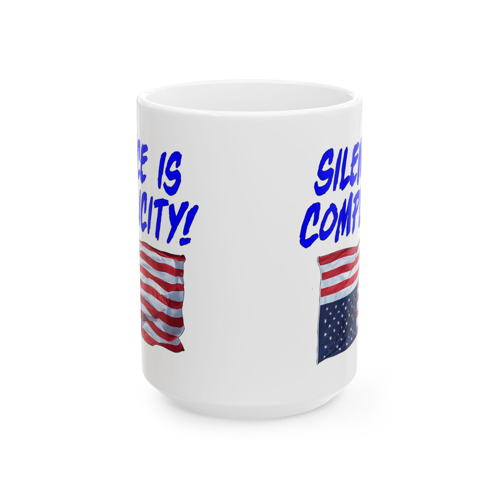 SILENCE IS COMPLICITY CERAMIC MUG/WHITE