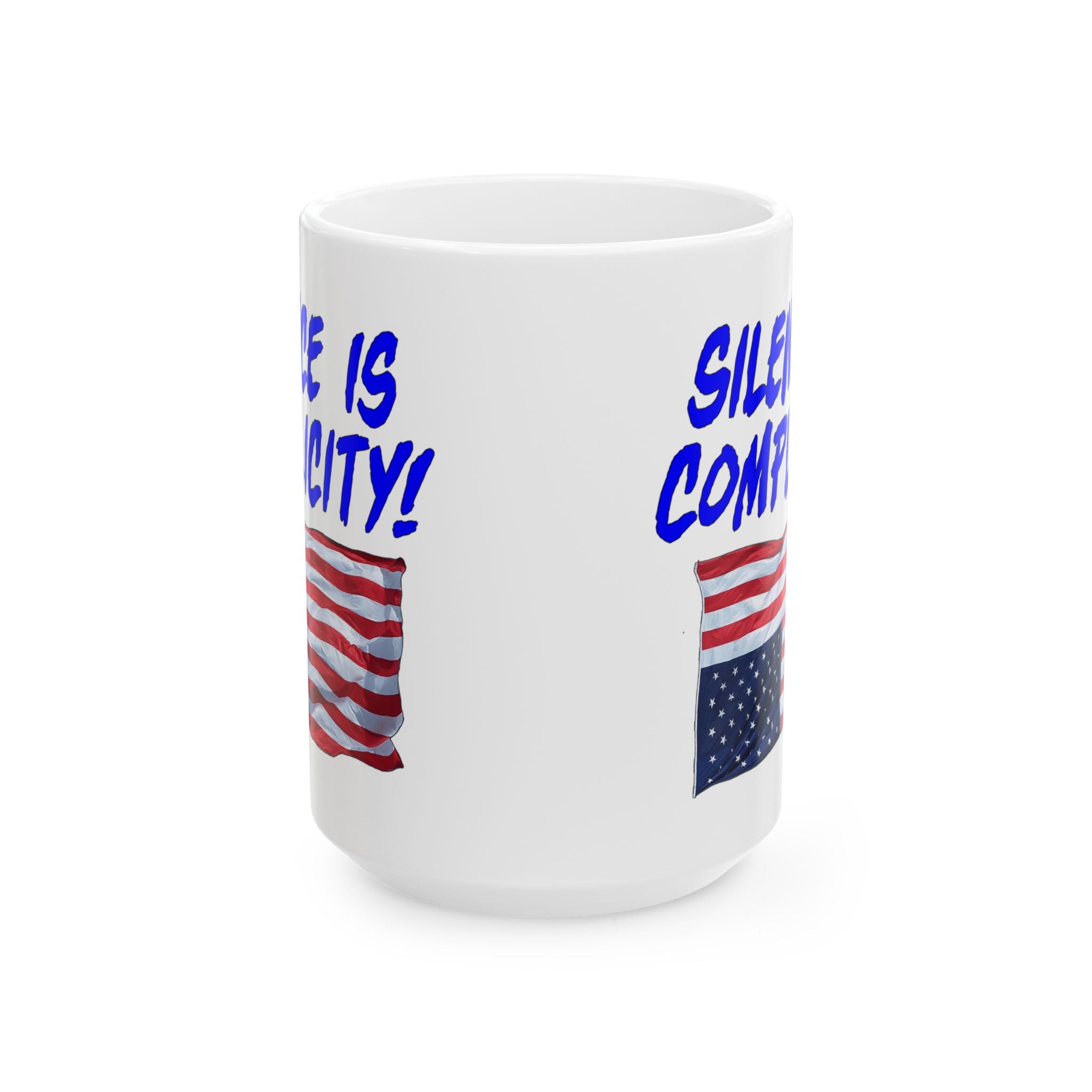 SILENCE IS COMPLICITY CERAMIC MUG/WHITE