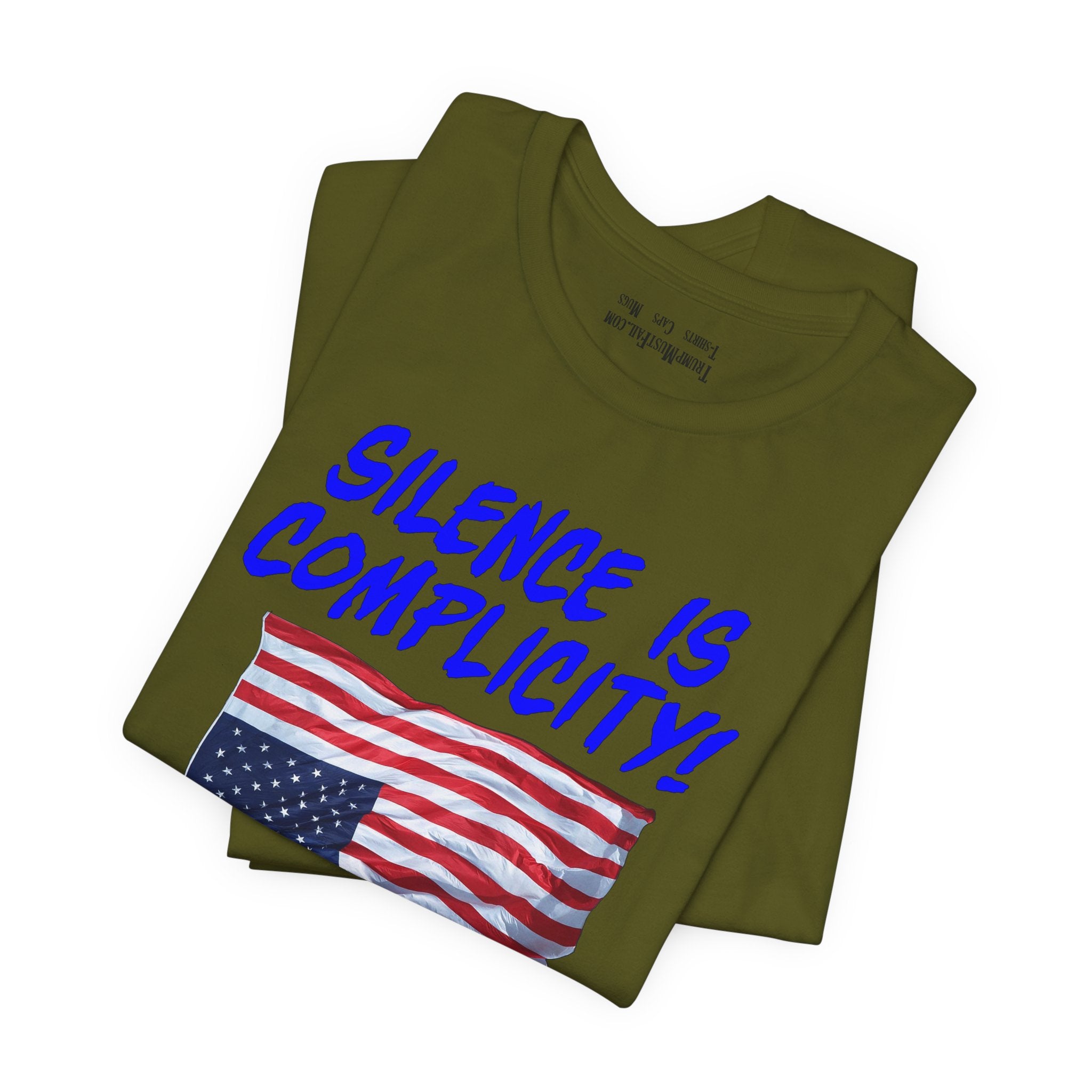 SILENCE IS COMPLICITY T-SHIRT/OLIVE