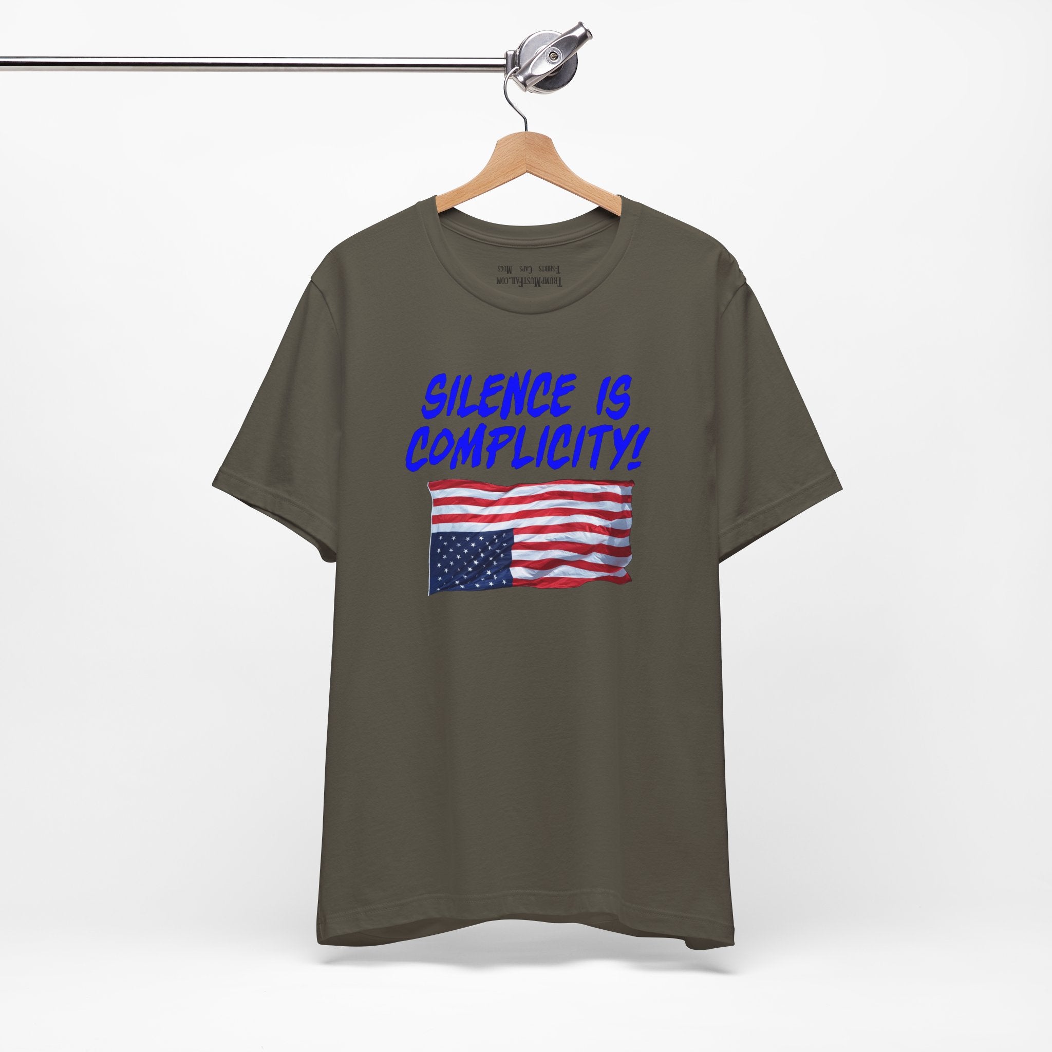 SILENCE IS COMPLICITY T-SHIRT/ARMY