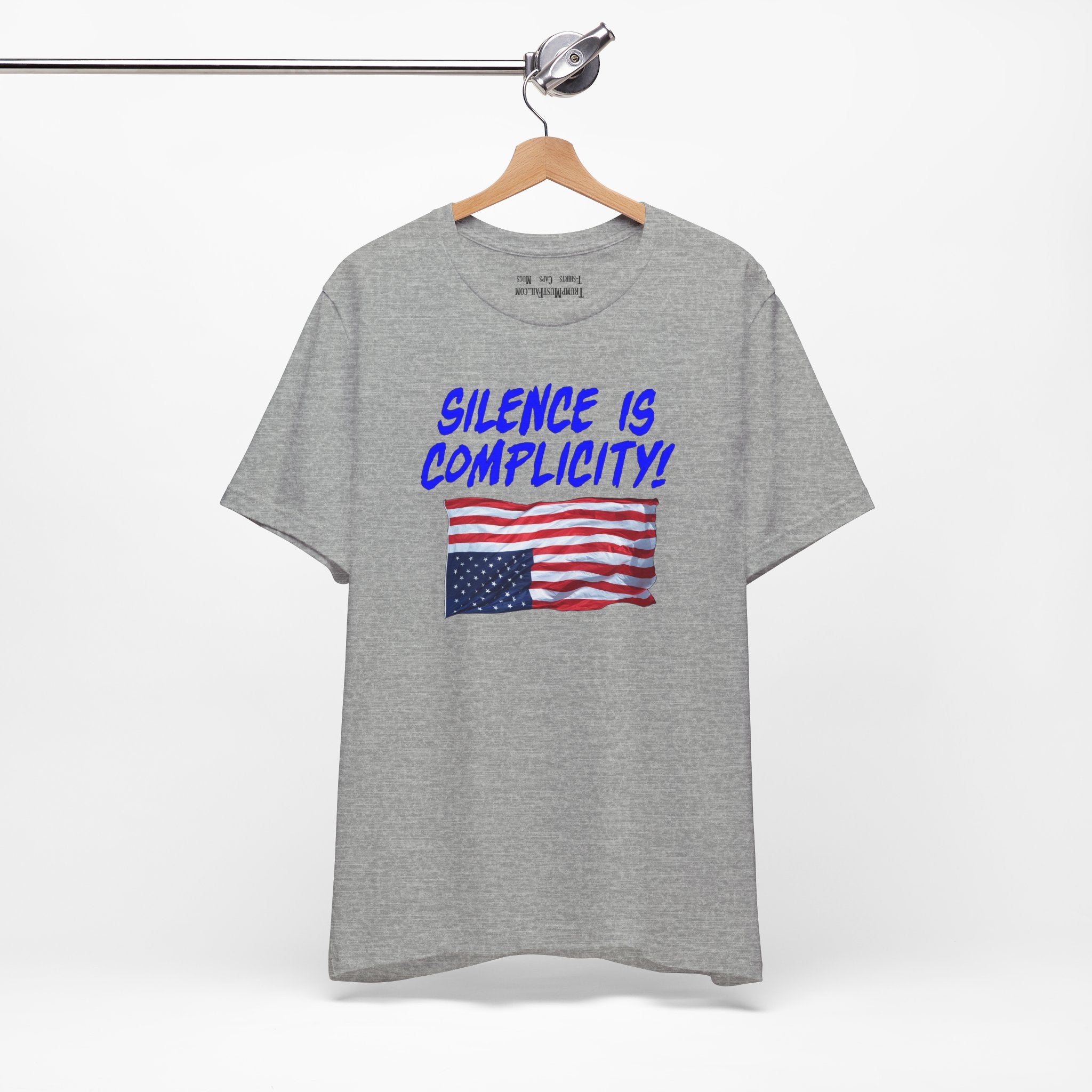 SILENCE IS COMPLICITY T-SHIRT/ATHLETIC HEATHER