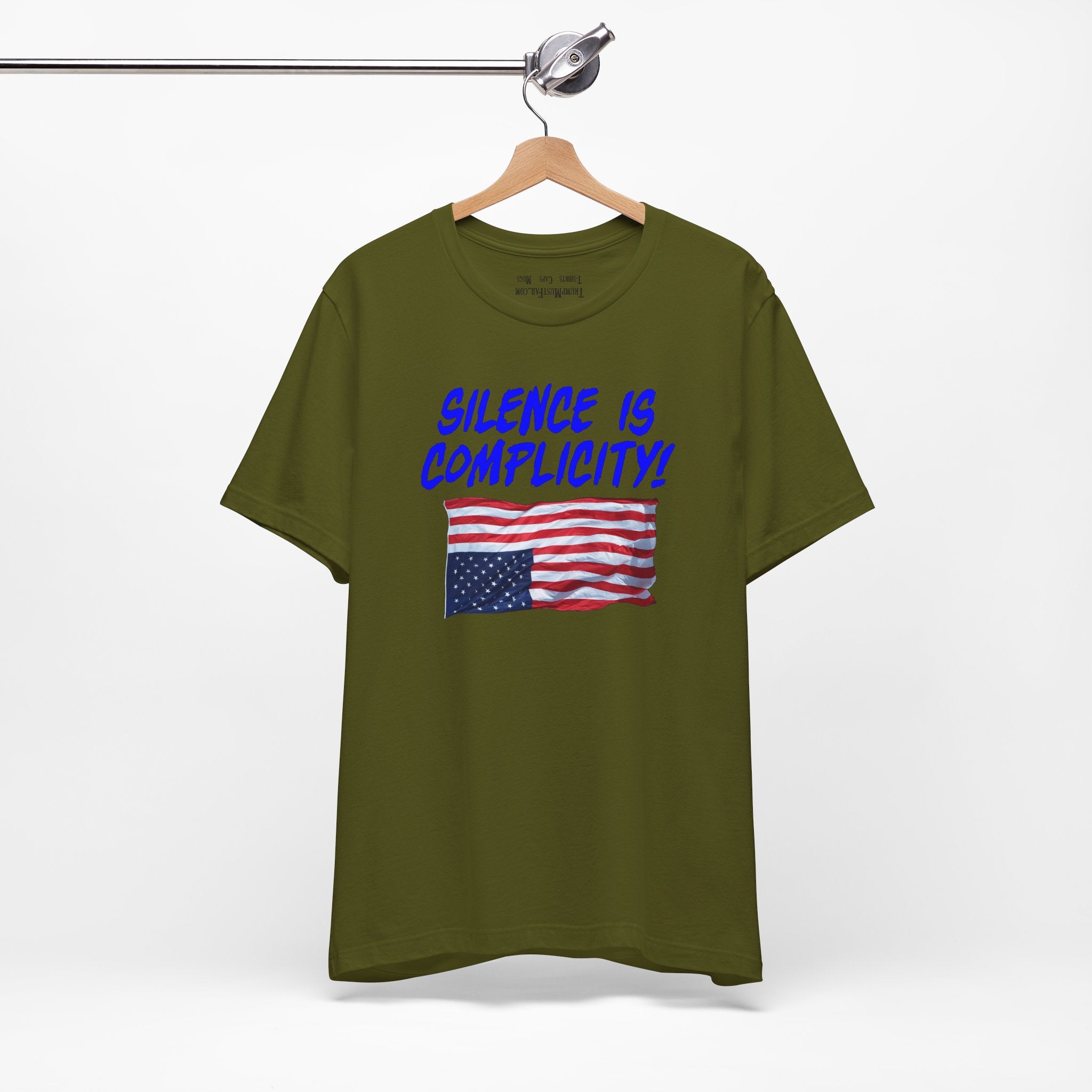 SILENCE IS COMPLICITY T-SHIRT/OLIVE