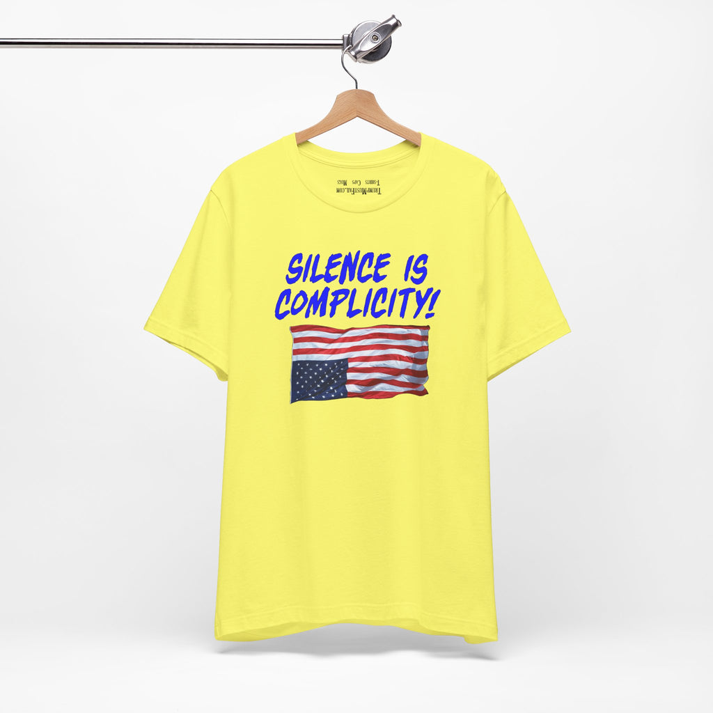 SILENCE IS COMPLICITY T-SHIRT/YELLOW