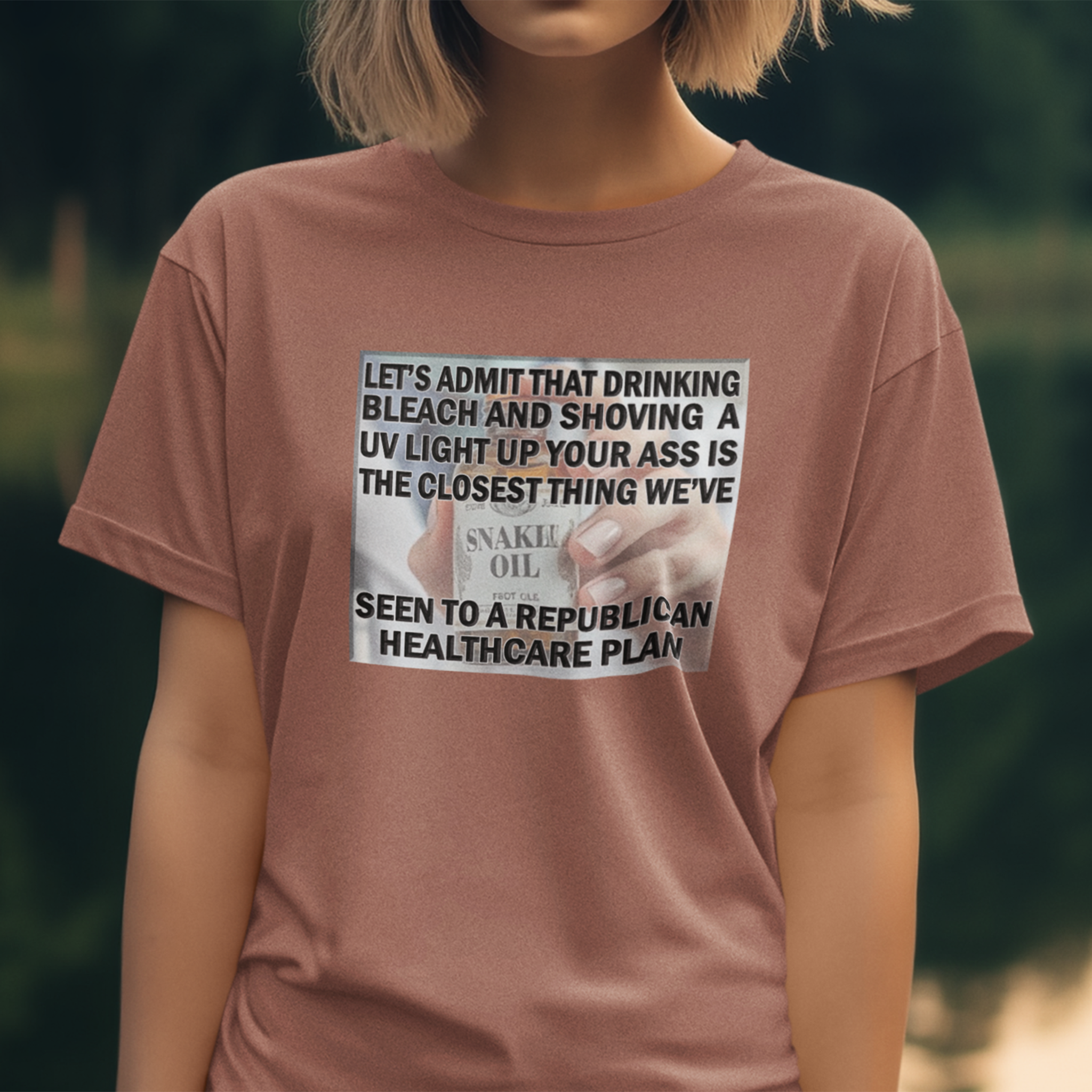 SNAKE OIL T-SHIRT/HEATHER CLAY