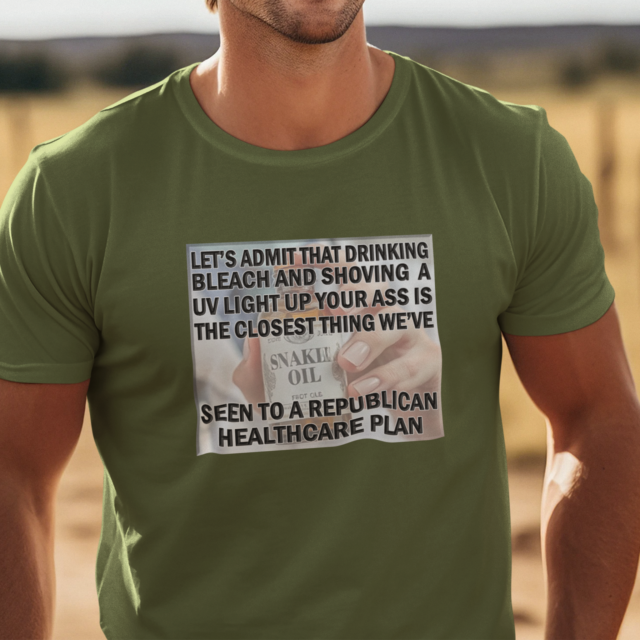 SNAKE OIL T-SHIRT/OLIVE