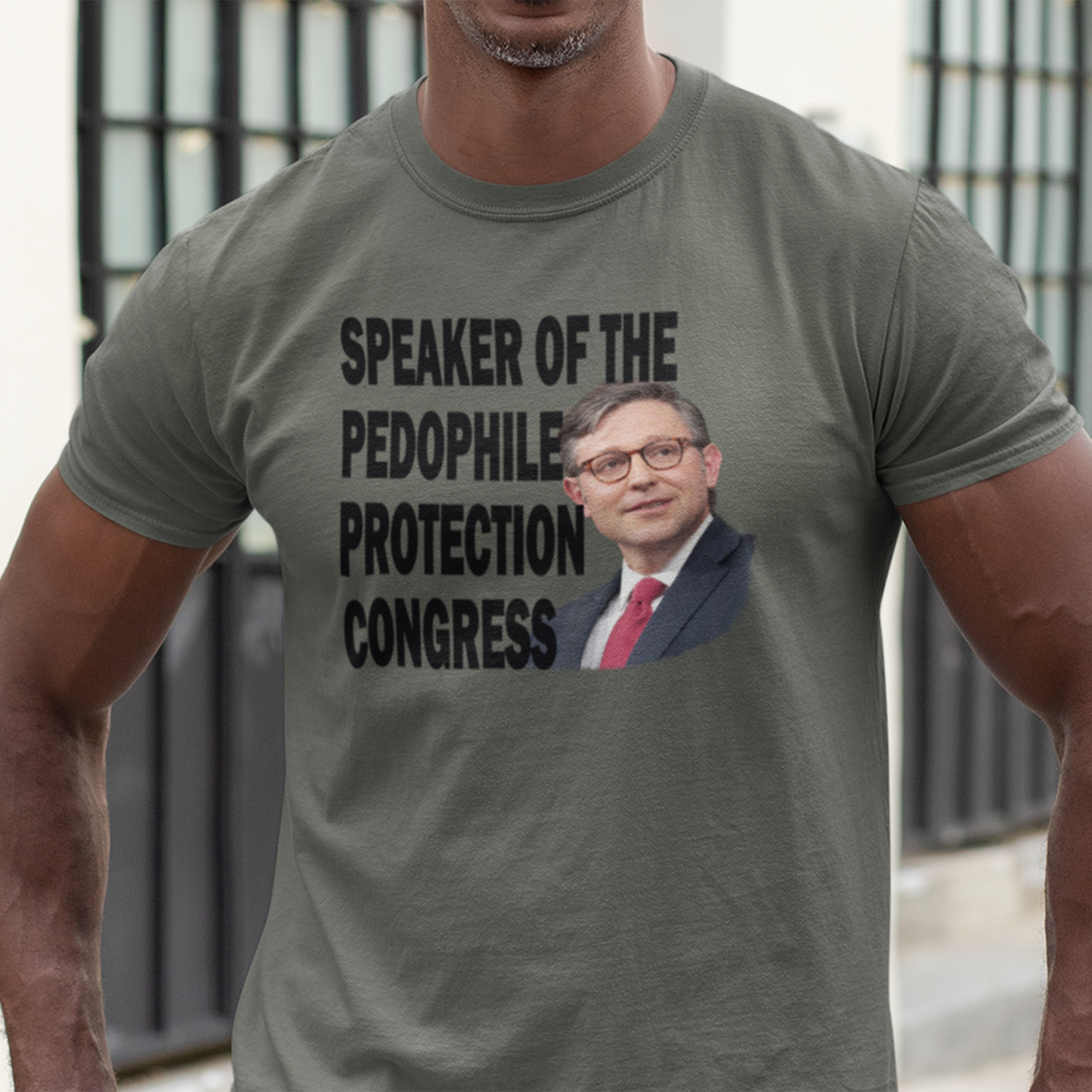 SPEAKER OF THE PEDOPHILE T-SHIRT/ARMY