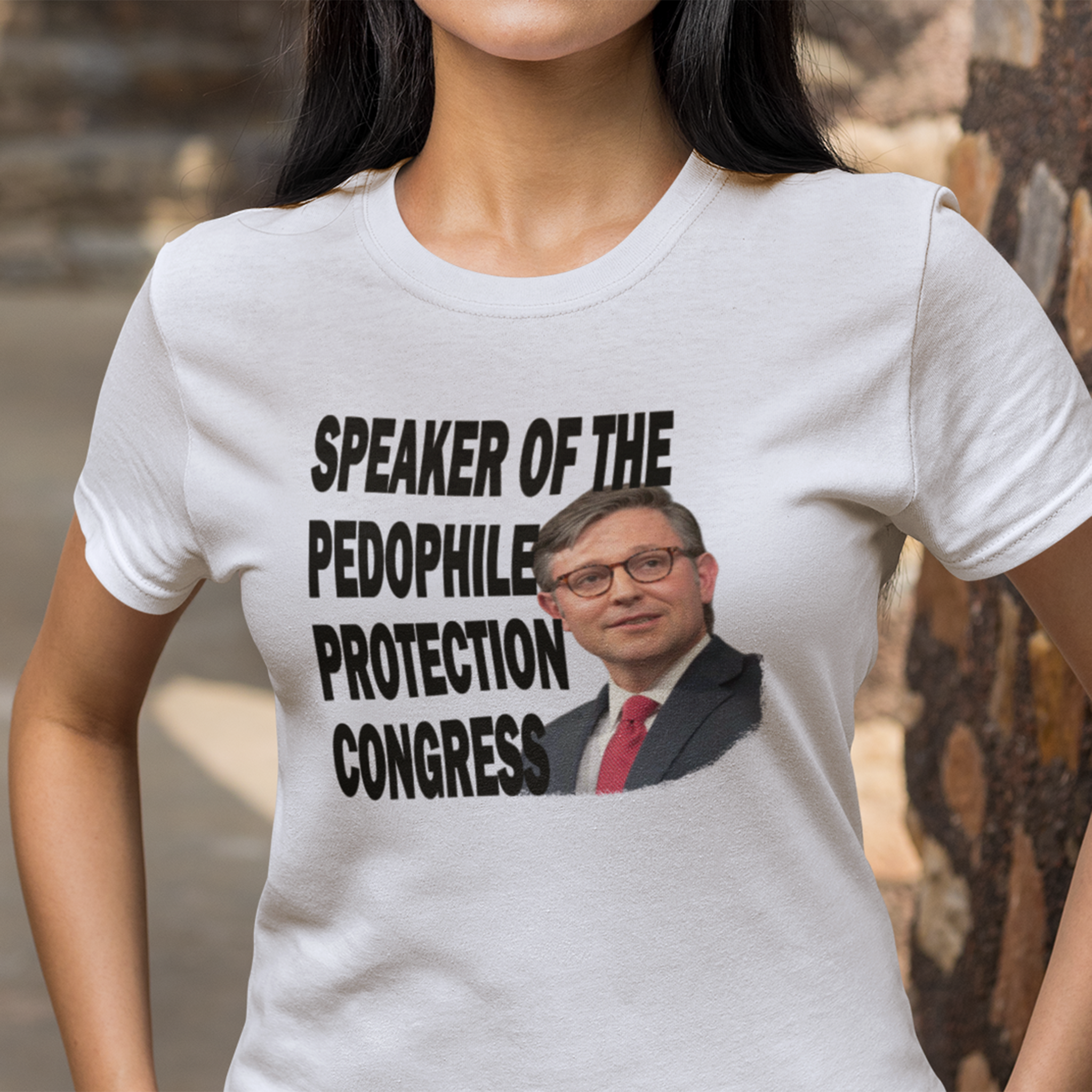 SPEAKER OF THE PEDOPHILE T-SHIRT/ASH