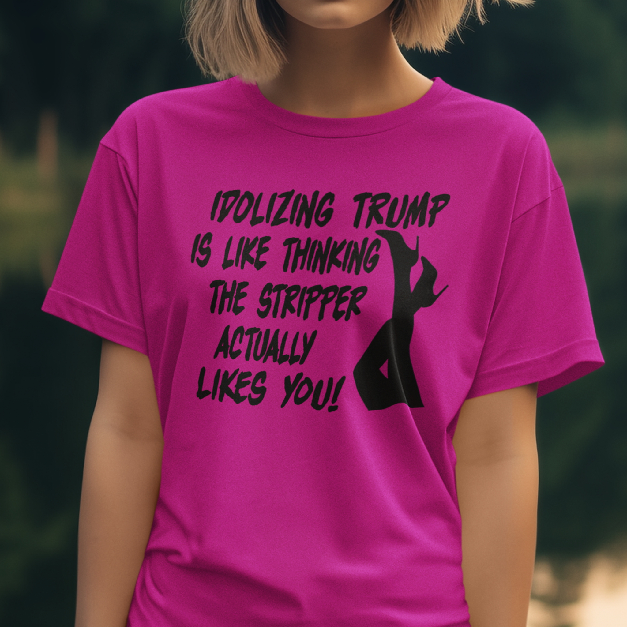 STRIPPER T-SHIRT/BERRY