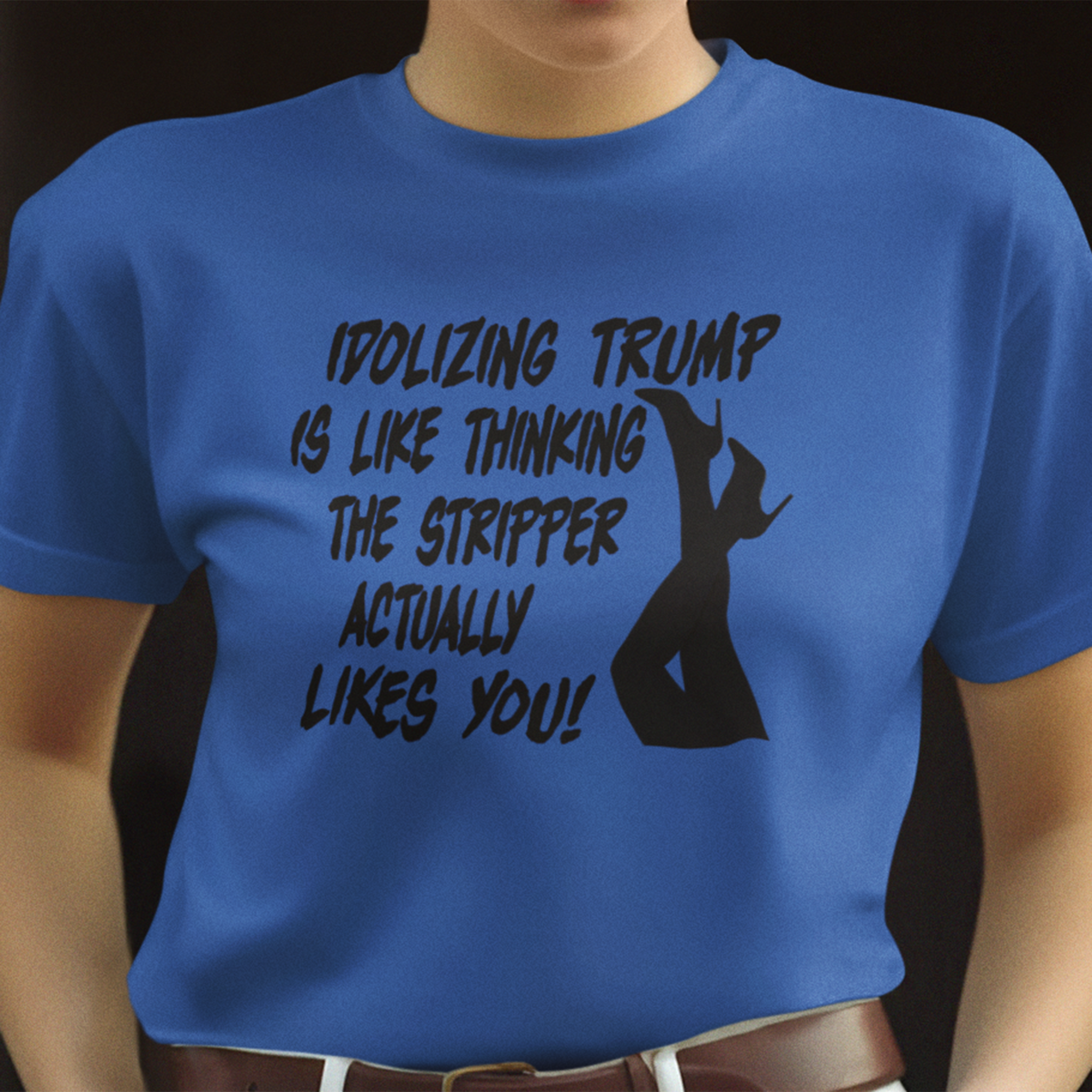 STRIPPER T-SHIRT/TRUE ROYAL