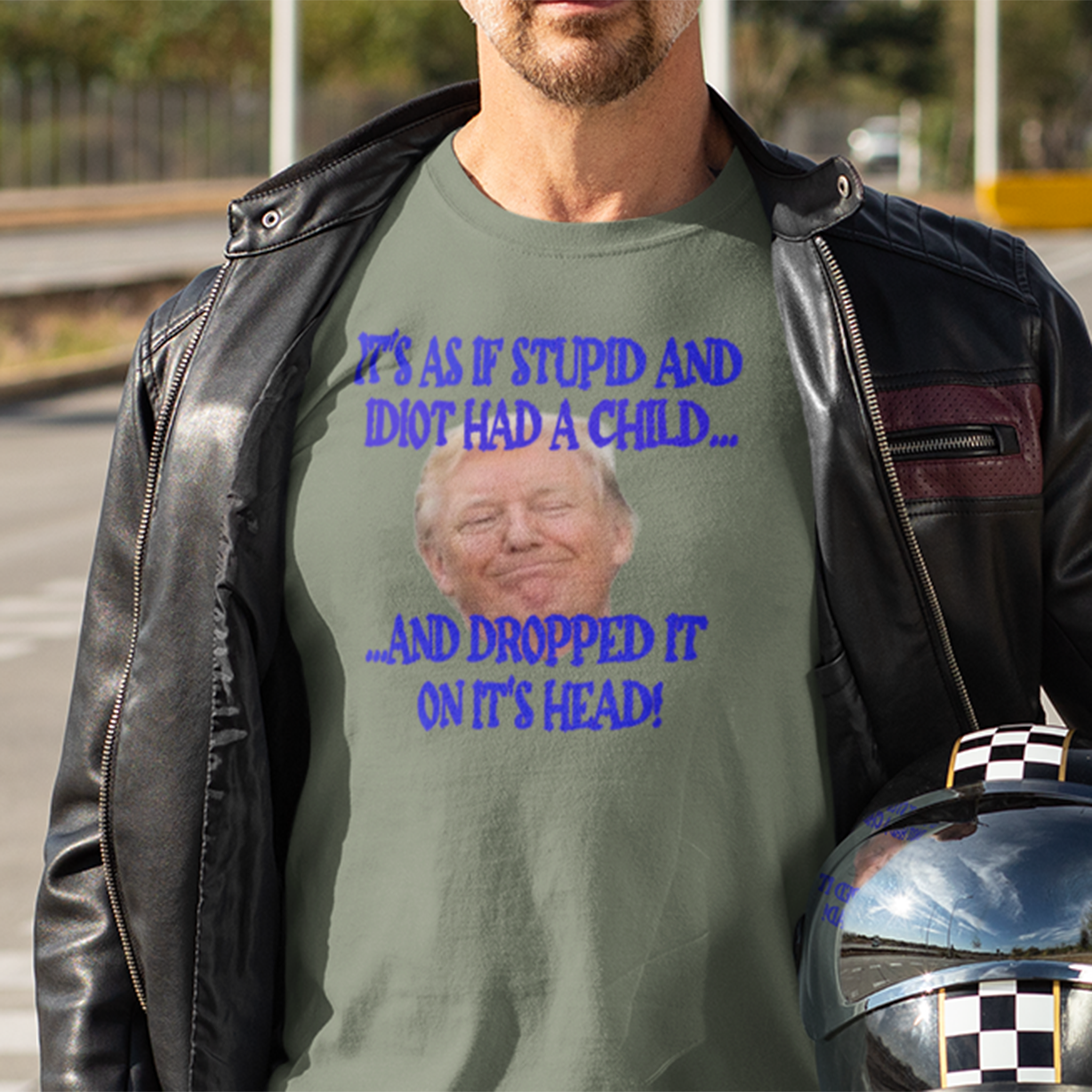 STUPID JR T-SHIRT/MILITARY GREEN