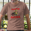 SUPER ANTIFA T-SHIRT/HEATHER CLAY