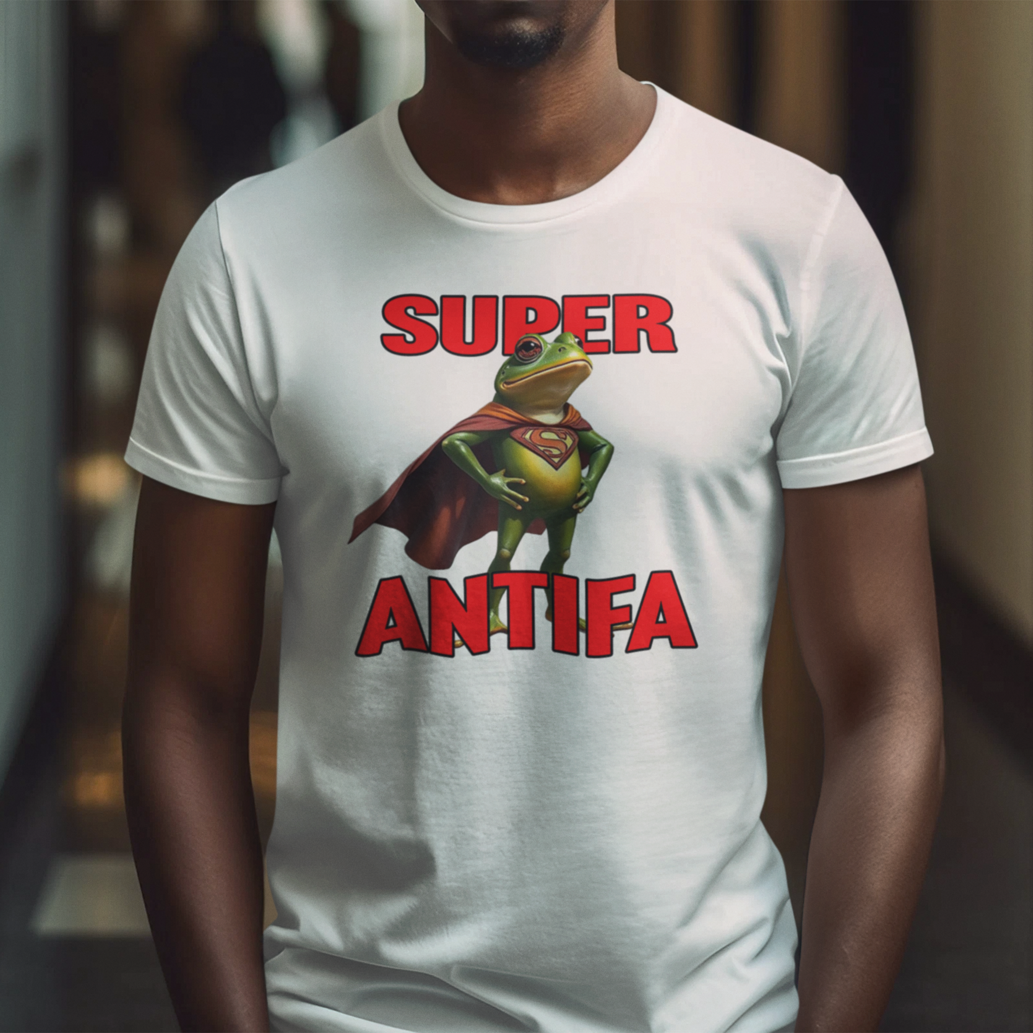 SUPER ANTIFA T-SHIRT/WHITE