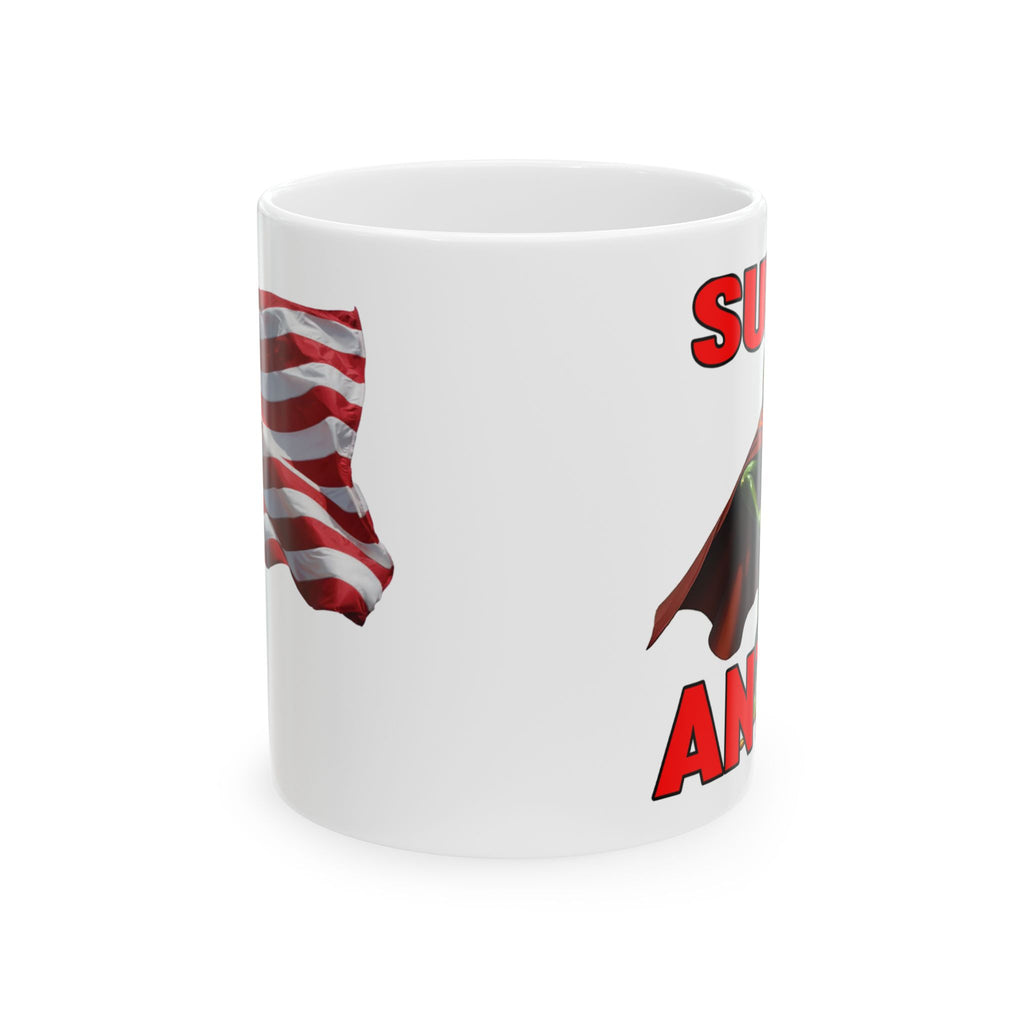 SUPER ANTIFA CERAMIC MUG/WHITE