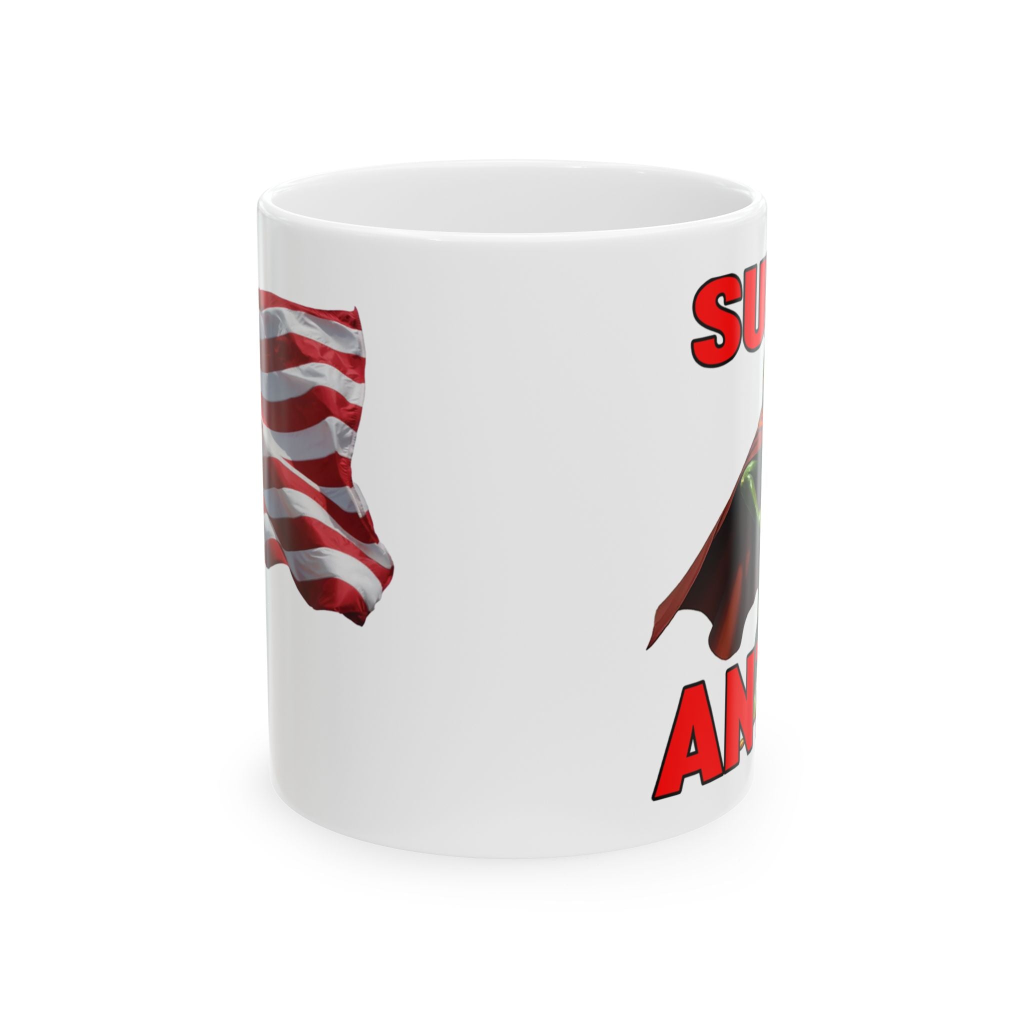 SUPER ANTIFA CERAMIC MUG/WHITE