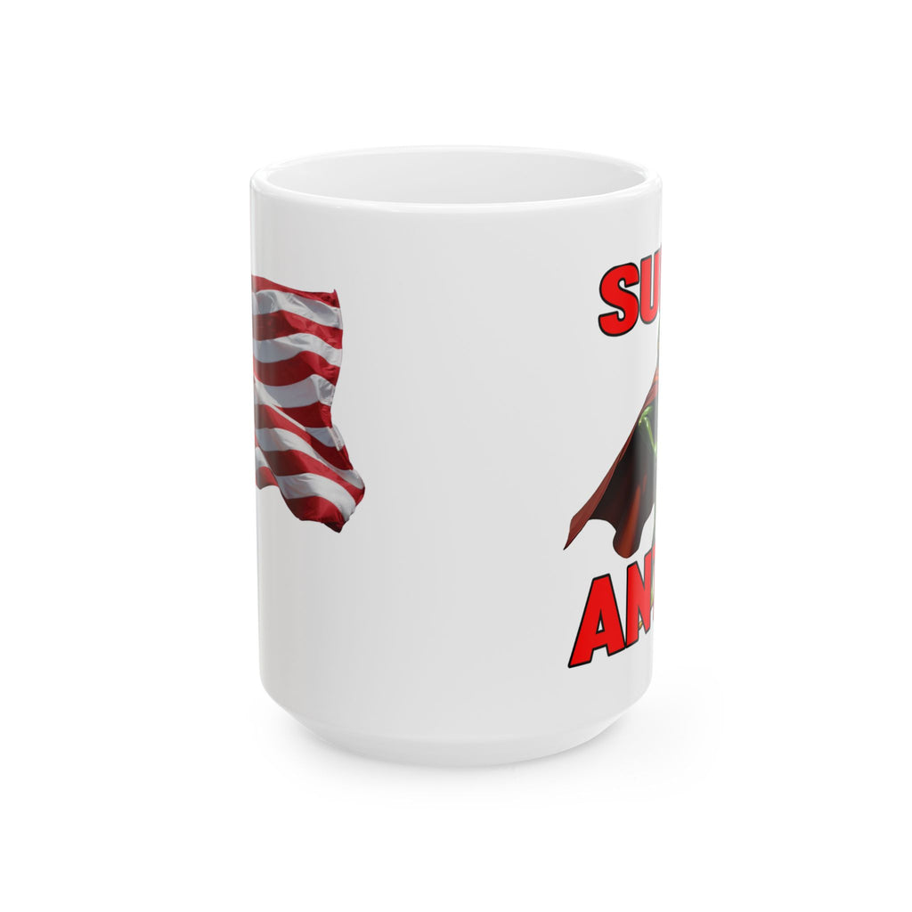 SUPER ANTIFA CERAMIC MUG/WHITE