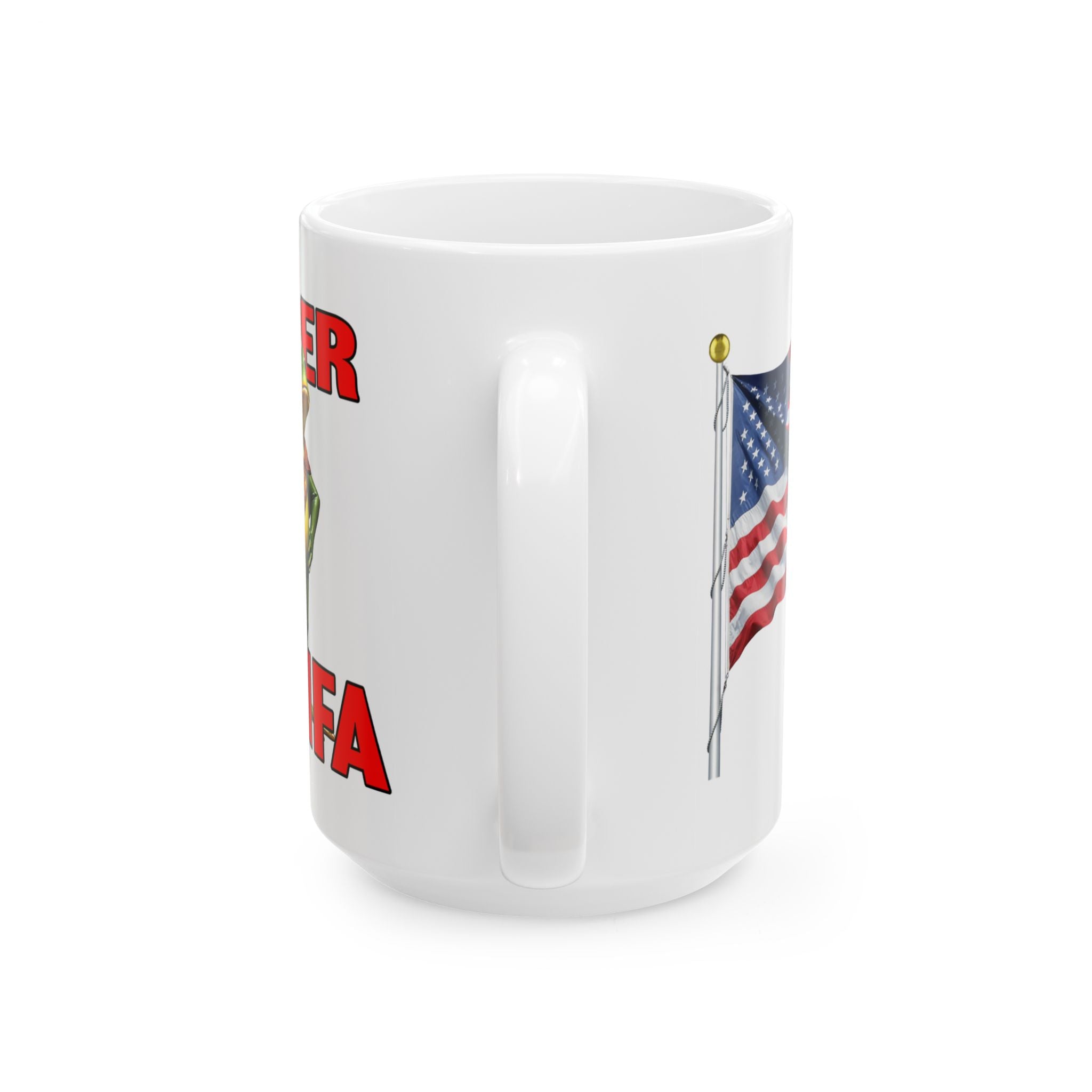 SUPER ANTIFA CERAMIC MUG/WHITE