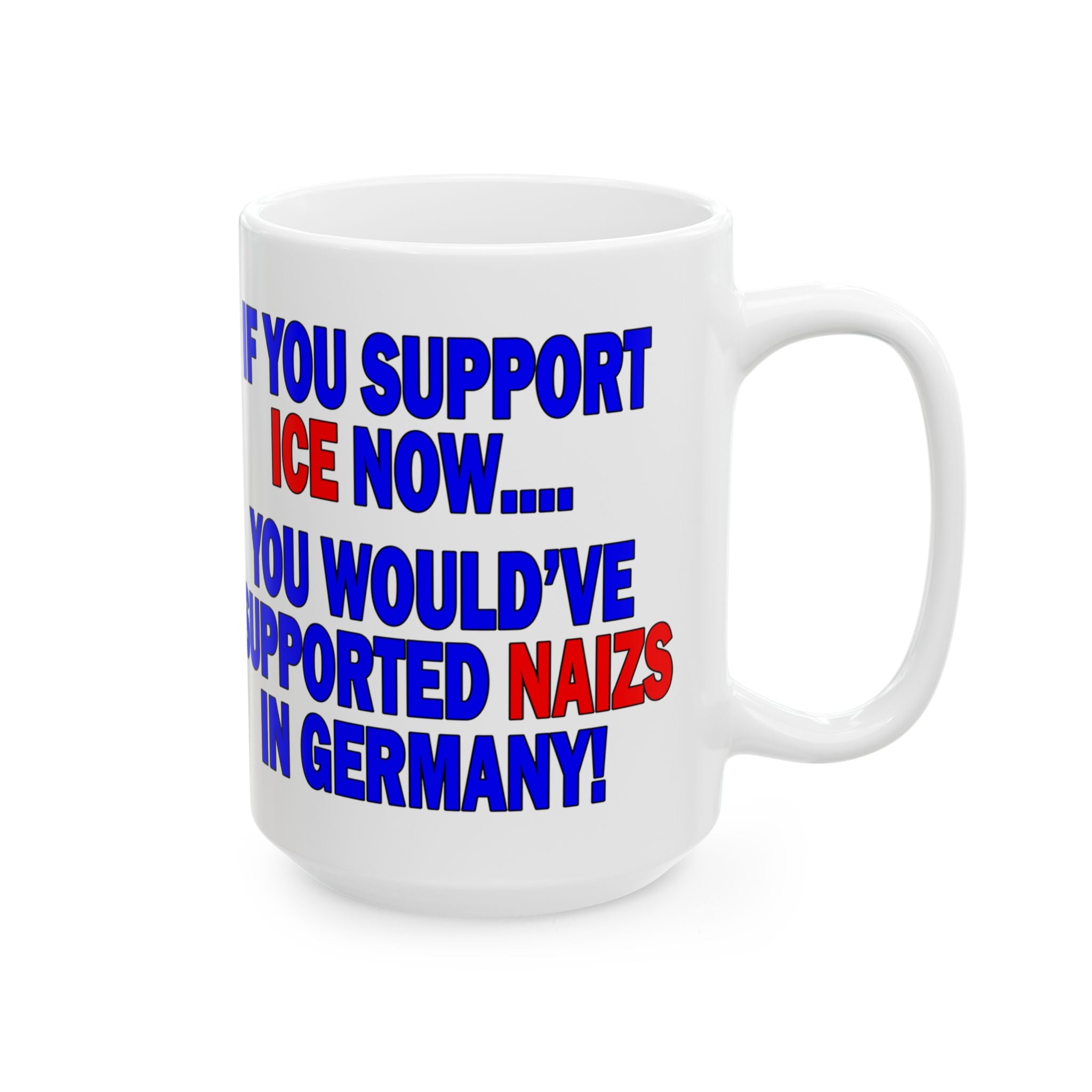 SUPPORT ICE CERAMIC MUG/WHITE